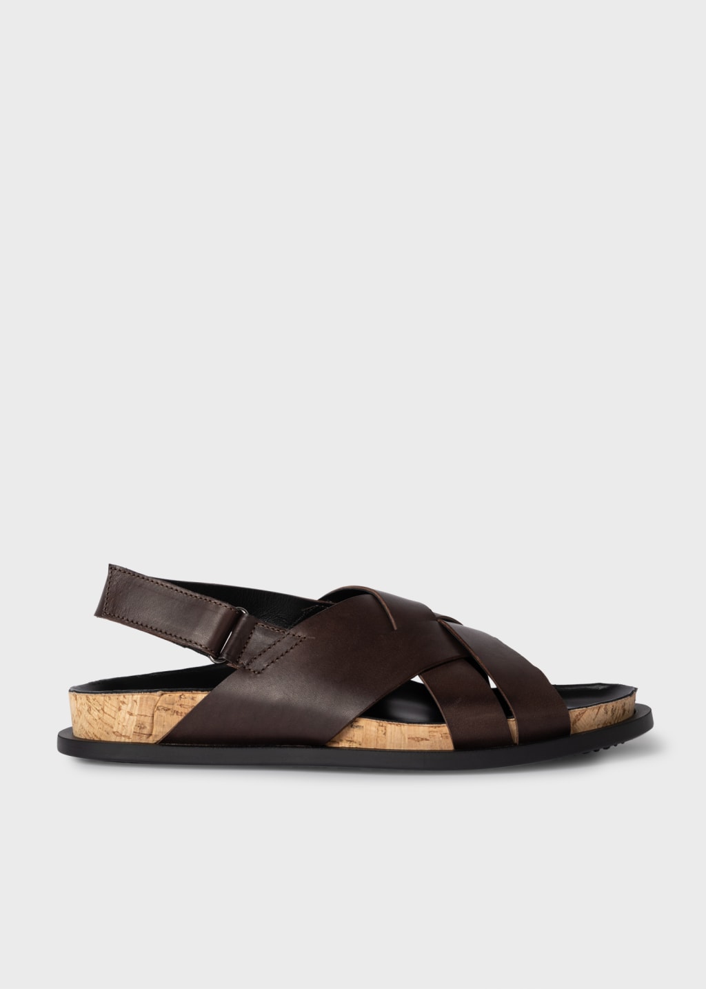 Product view - Dark Brown Leather 'Paros' Sandals Paul Smith