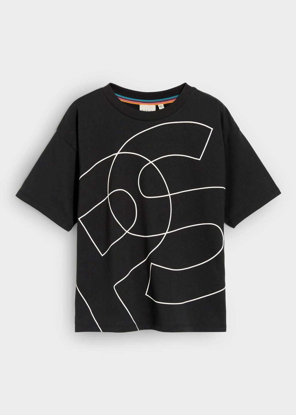 Product view - 2-13 Years Black Oversized Print T-Shirt Paul Smith