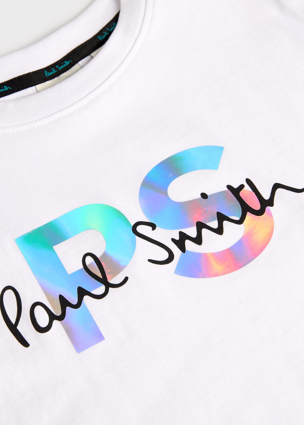 Product view - 2-13 Years White Holographic T-Shirt