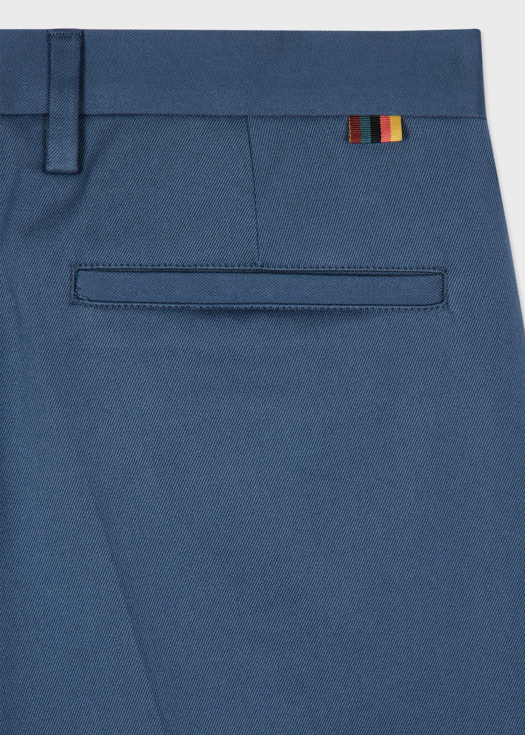 Detail View - Slim-Fit Petrol Blue Cotton-Stretch Chinos Paul Smith