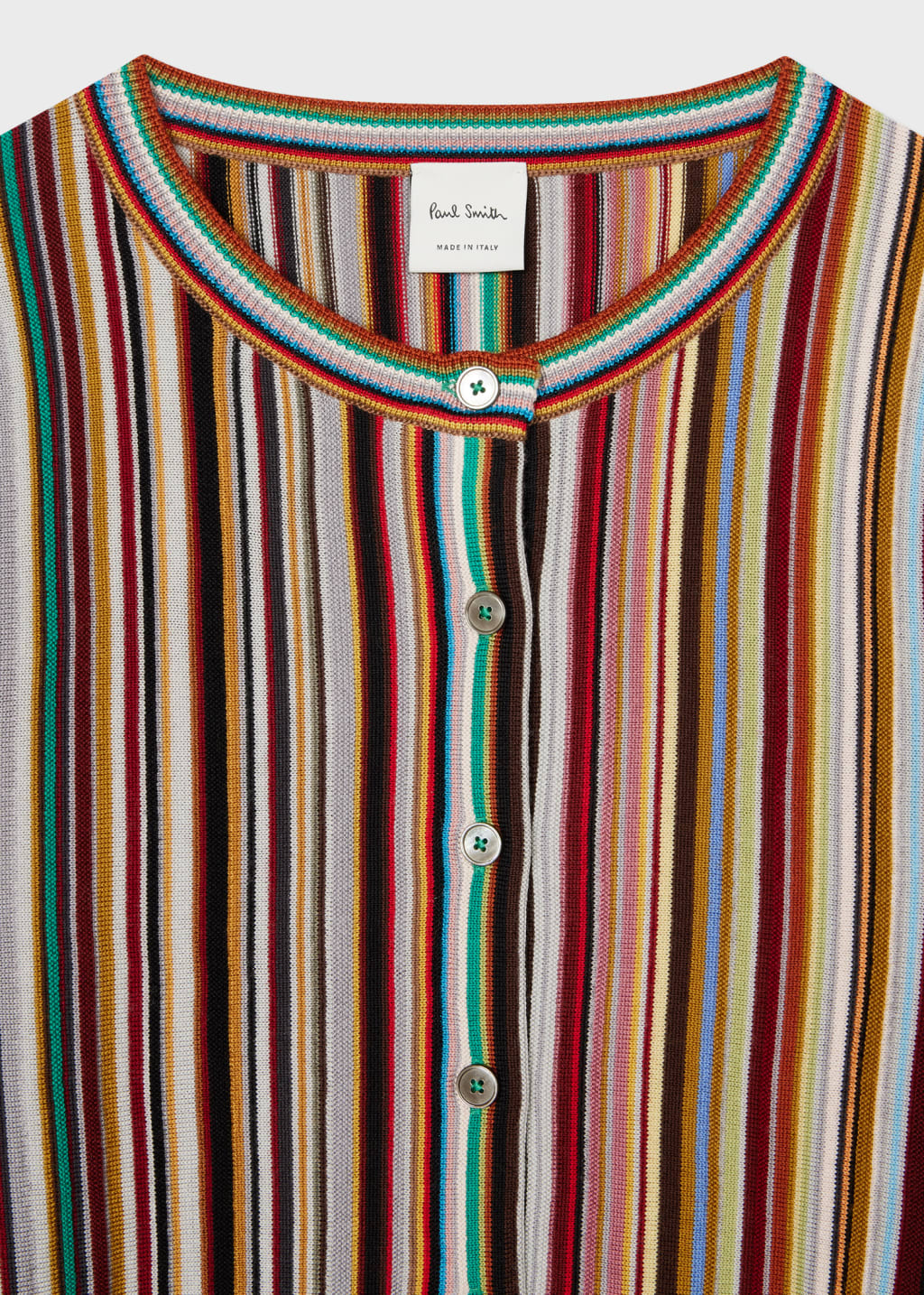 Detail View - Women's 'Signature Stripe' Cardigan Paul Smith