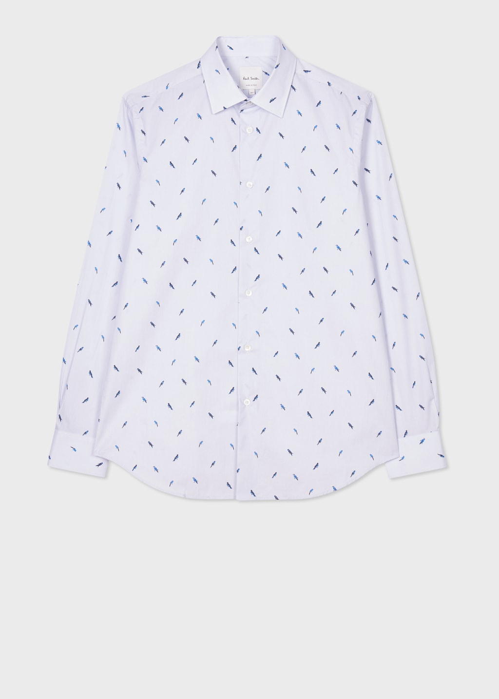 Product view - Tailored-Fit Light Blue 'Bird' Print Shirt Paul Smith