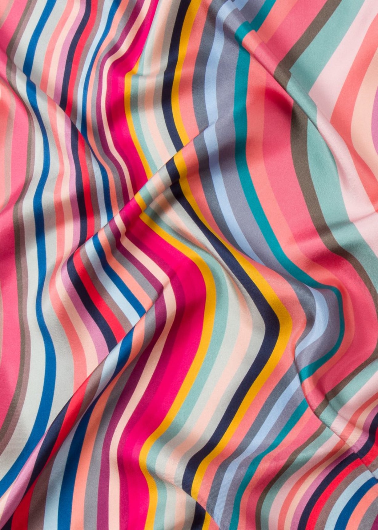 スカーフ PAUL SMITH Woman Scarf Multicolor W1A250BN101 90 Women's Multicolour 'Swirl' Silk Square Scarf