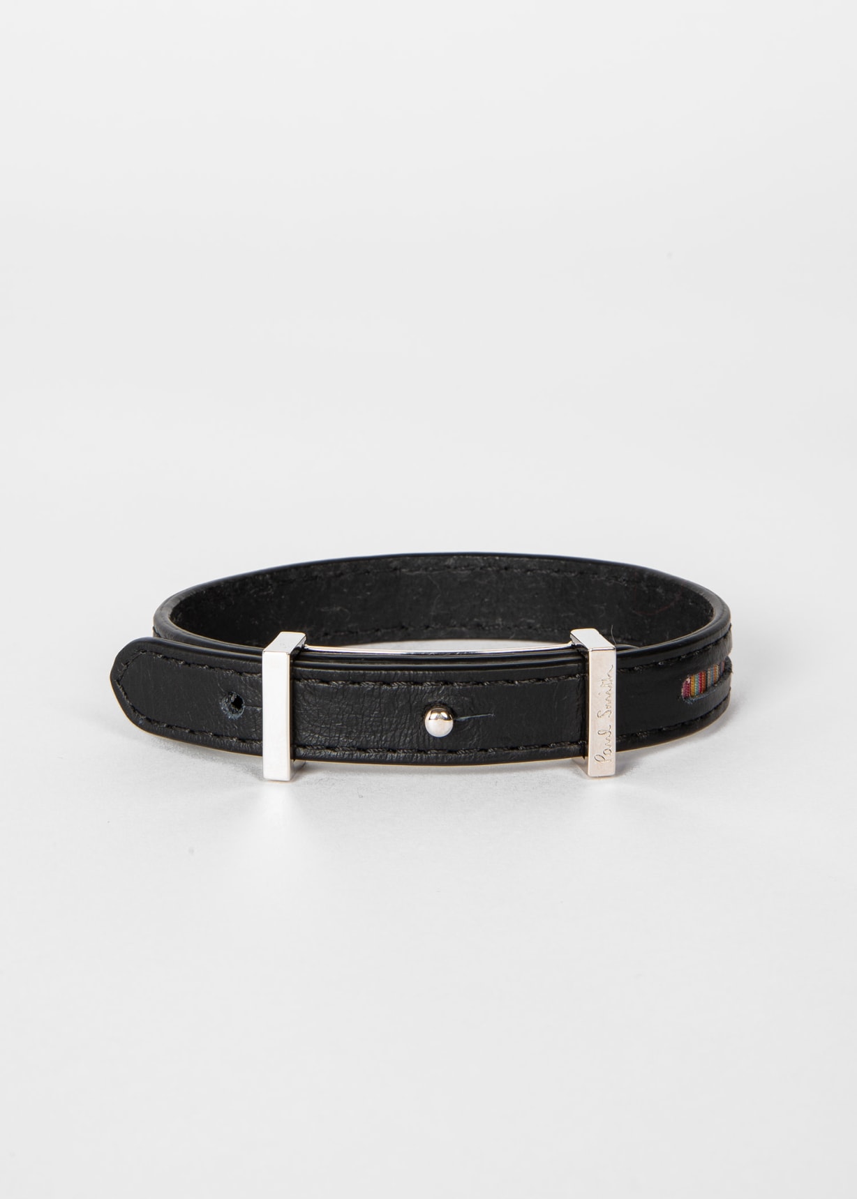 【関税&送料込】Paul Smith Leather Bracelet Paul Smith Leather Bracelet Black at CareOfCarl.com
