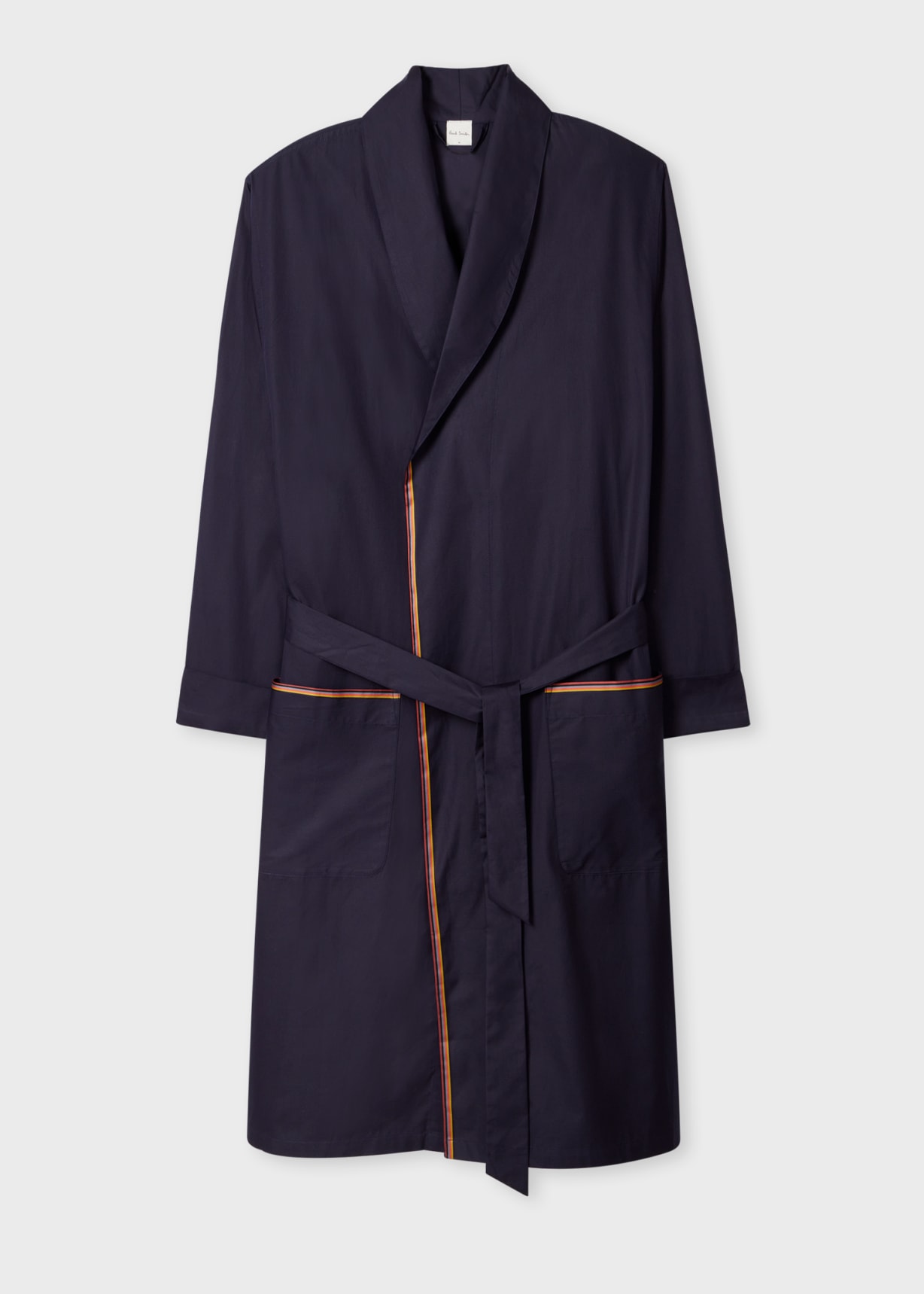 PAUL SMITH スカーフ M2A 668E AS63 47 BRIGHT STRP NAVY Men's Navy Blue 'Signature Stripe' Trim Hoodie