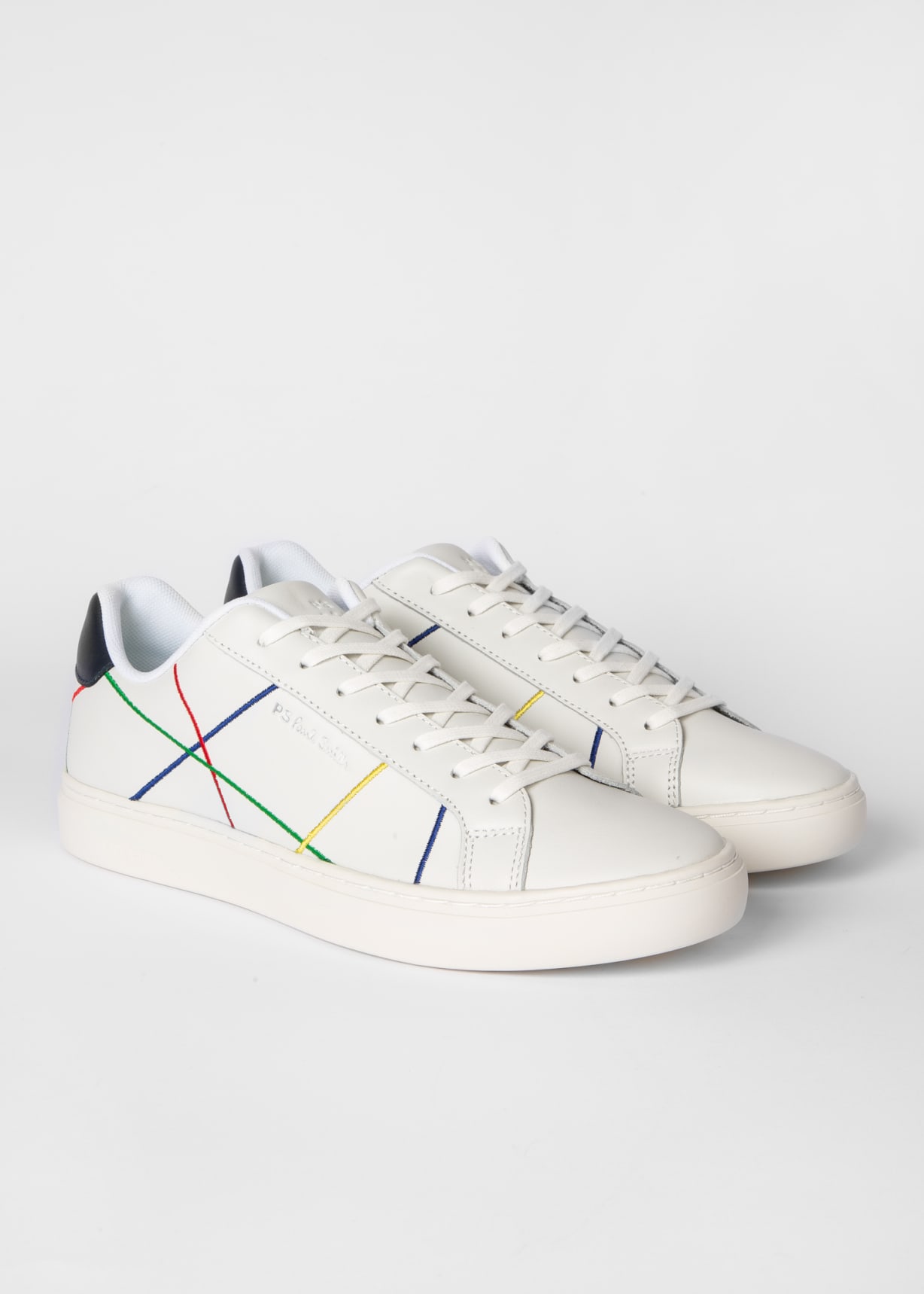 Worn once! Paul Smith abstract print sneakers/trainers US 12 Womens Paul Smith Lapin Swirl Sneakers In White | Soletrader main image 3