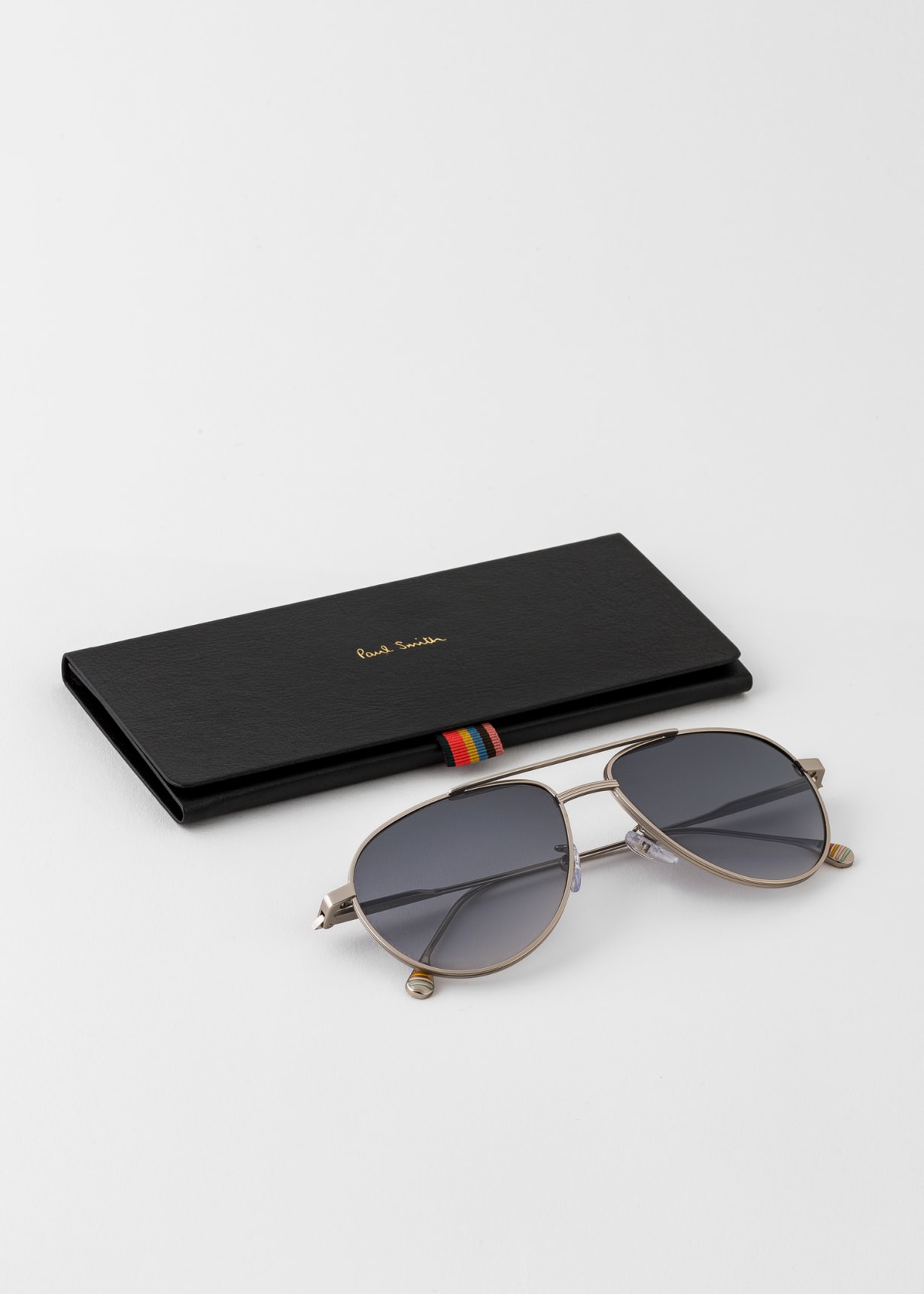 Paul Smith Matte Silver 'Felix' Sunglasses