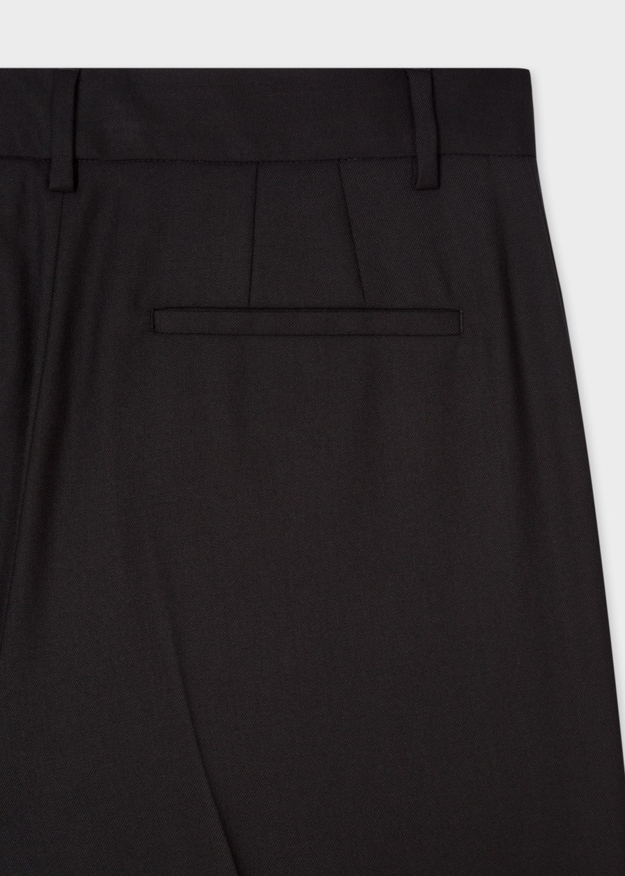 Model view - A Suit To Travel In - Women's Black Slim-Fit Wool Trousers