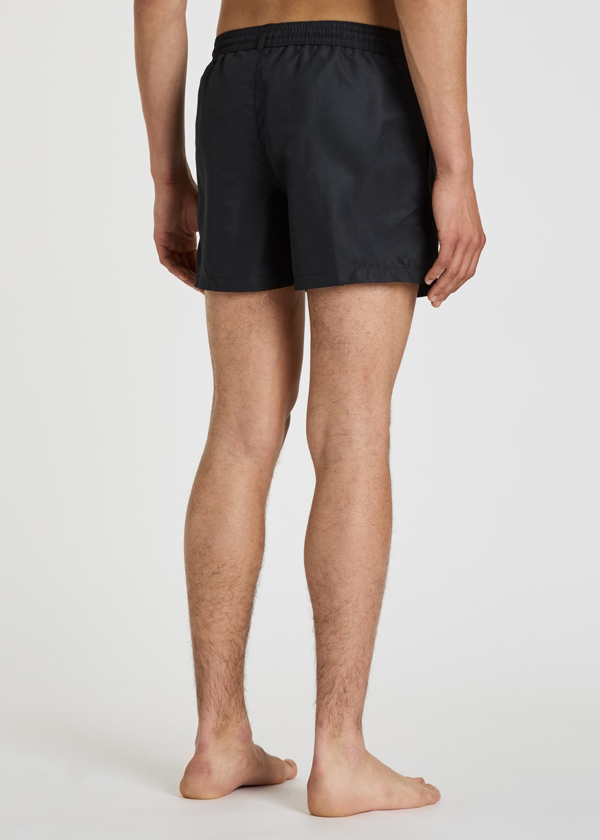 Model View - Black 'Zebra' Logo Swim Shorts Paul Smith