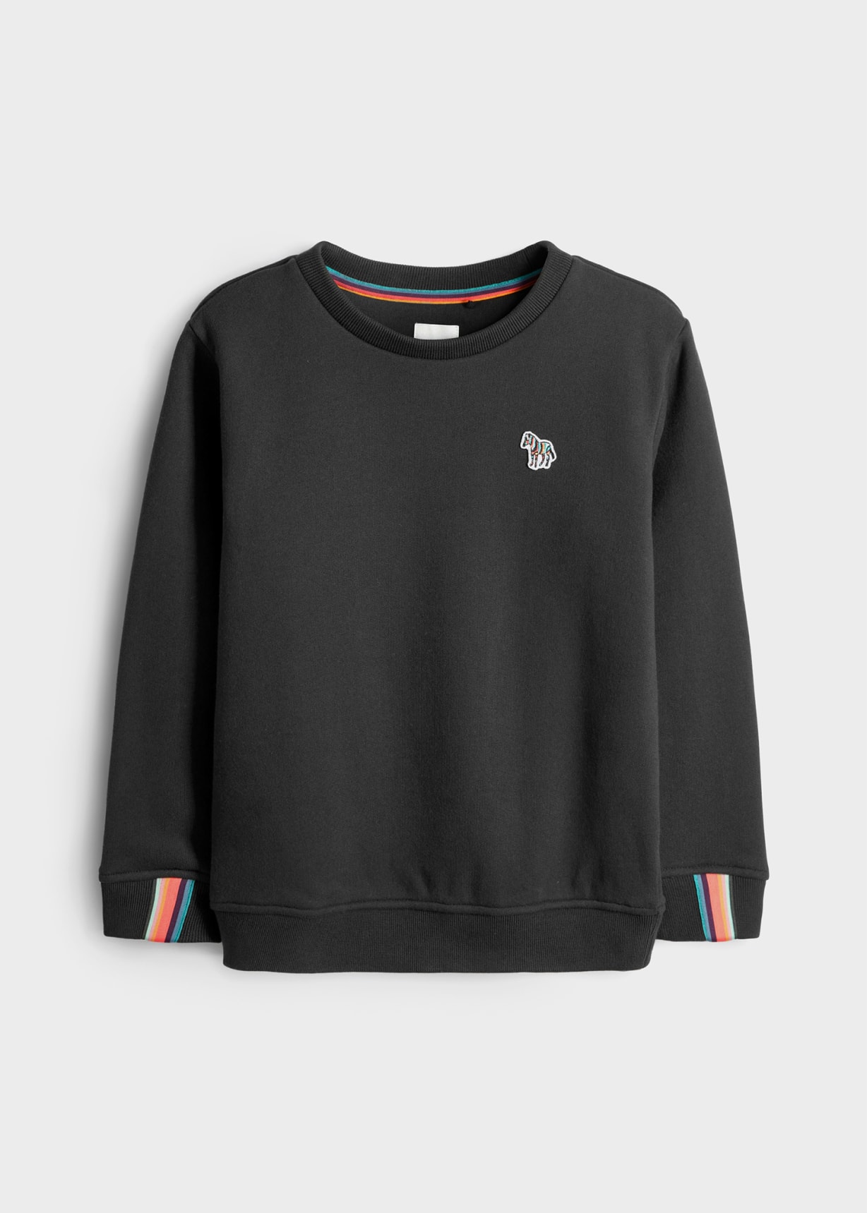 ★韓国の人気★【Paul Smith】★ZEBRA LOGO SWEATSHIRT★ Men's Forest Green Zebra Logo Organic Cotton Sweatshirt