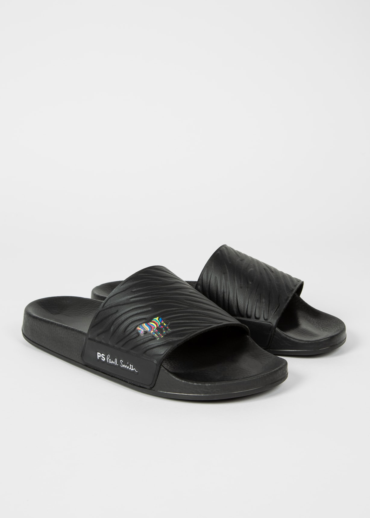 Men's Black 'Nyro' Zebra Sliders