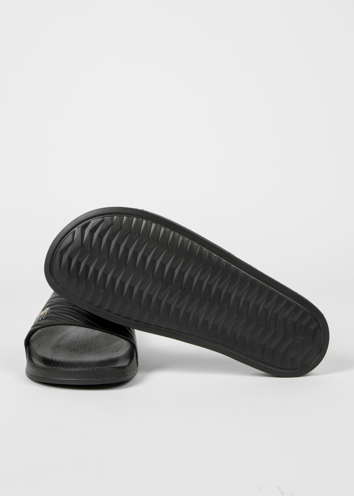 Men's Black 'Nyro' Zebra Sliders
