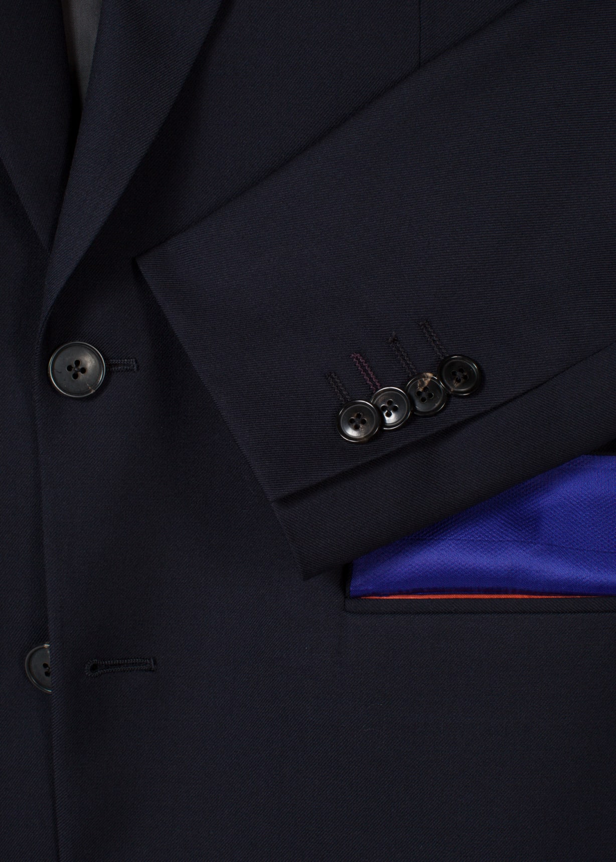 Paul Smith 現行 SOHO FIT スーツ セットアップ ネイビー The Soho - Men's Tailored-Fit Navy Wool 'A Suit To Travel In