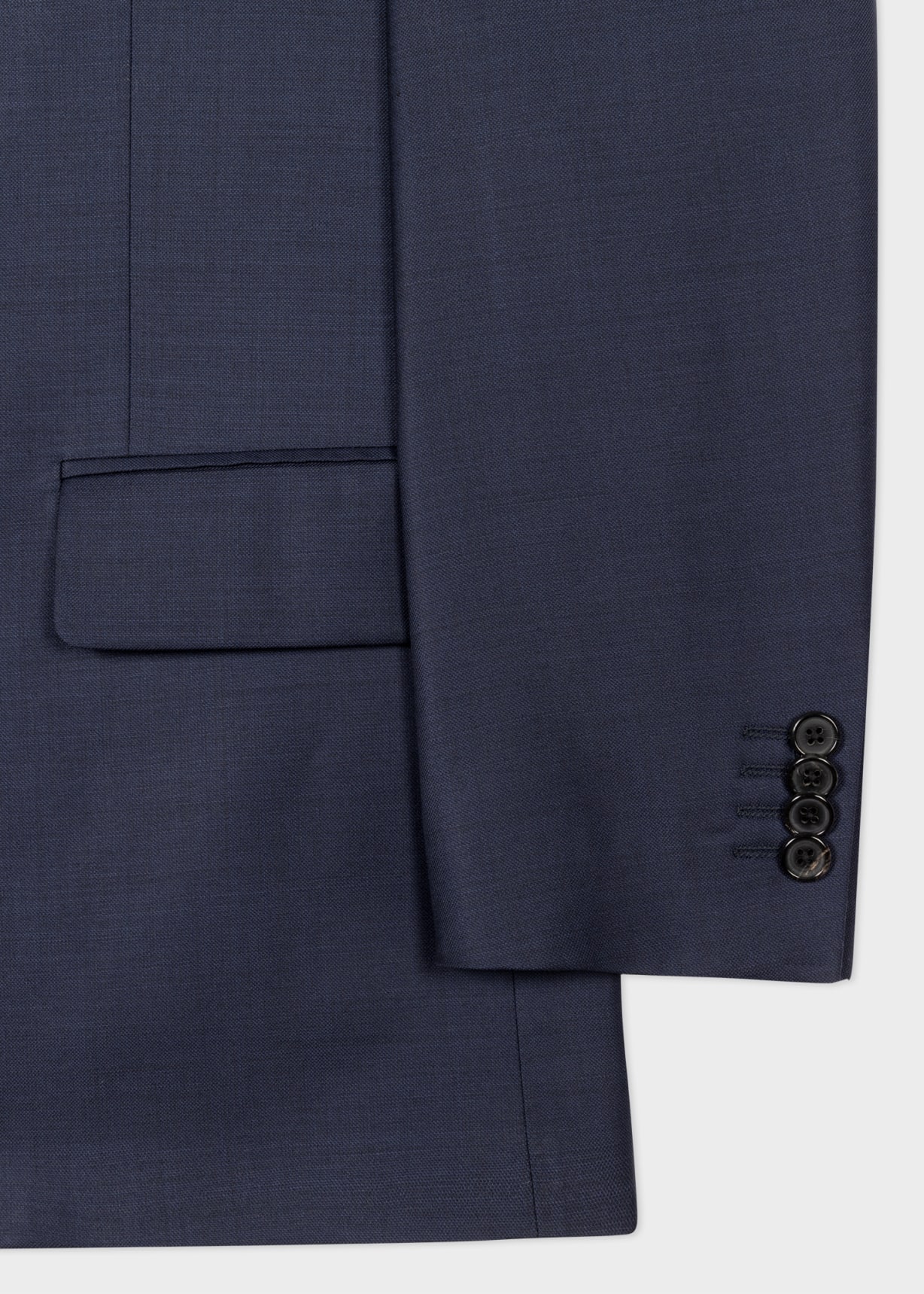 The Soho - Tailored-Fit Navy Sharkskin Suit