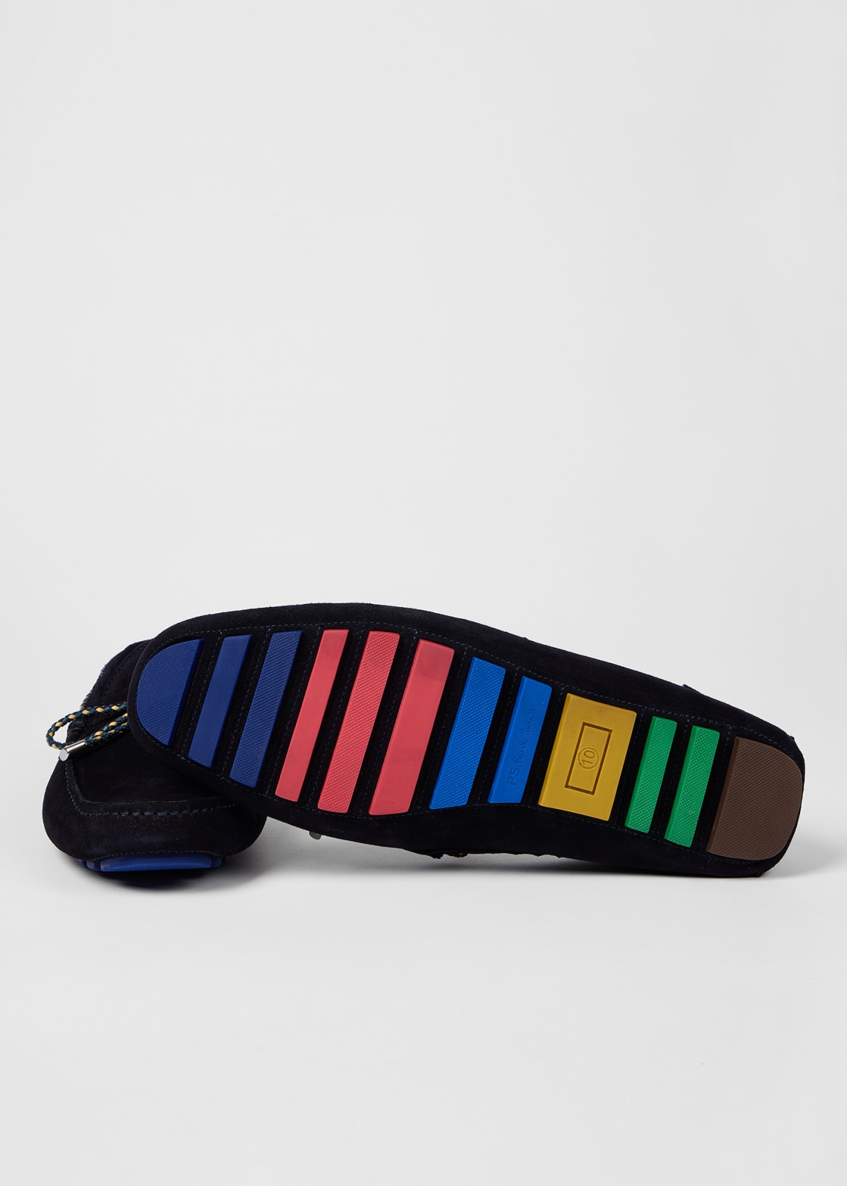 Pair View - Navy Suede 'Springfield' Loafers Paul Smith