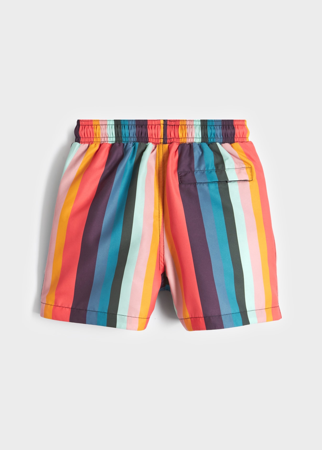 Back View - 2-13 Years 'Artist Stripe' Swim Shorts Paul Smith