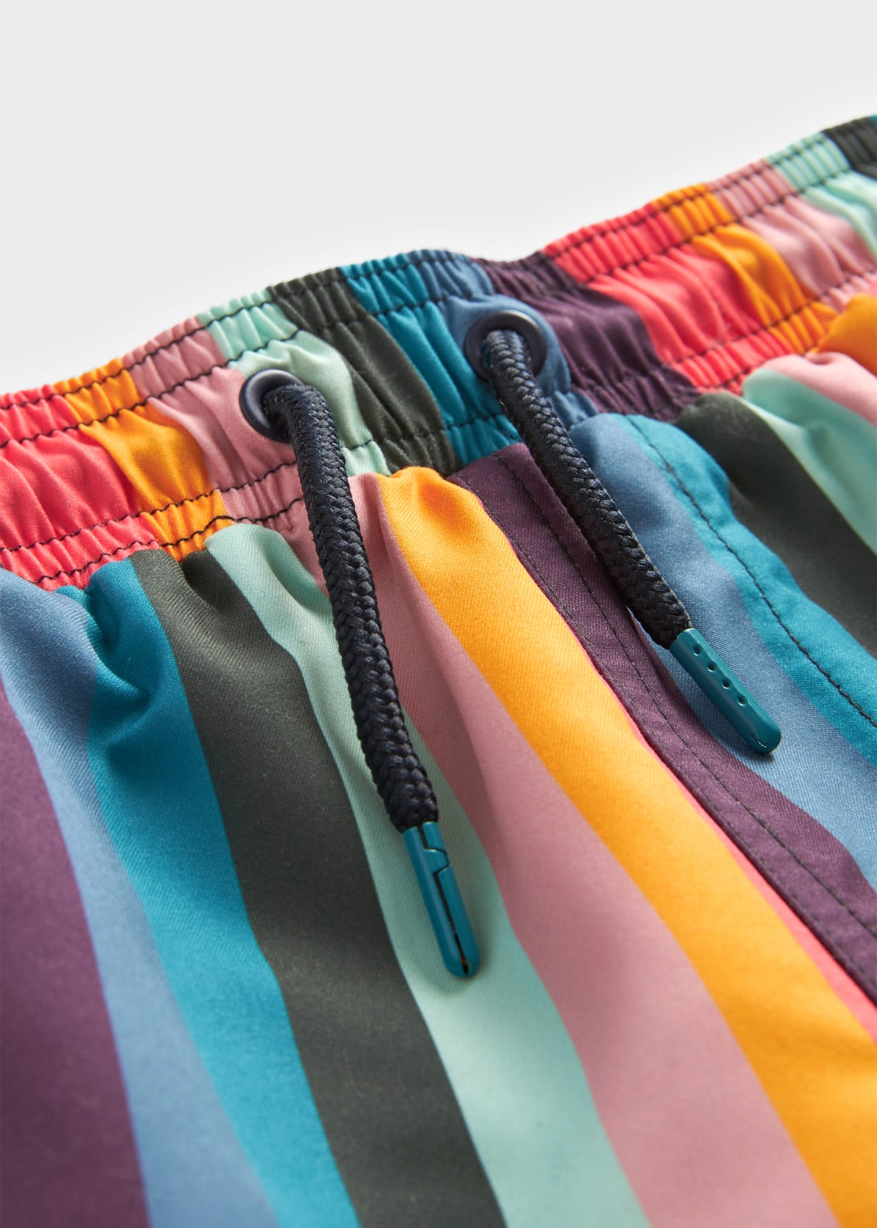 Detail View - 2-13 Years 'Artist Stripe' Swim Shorts Paul Smith