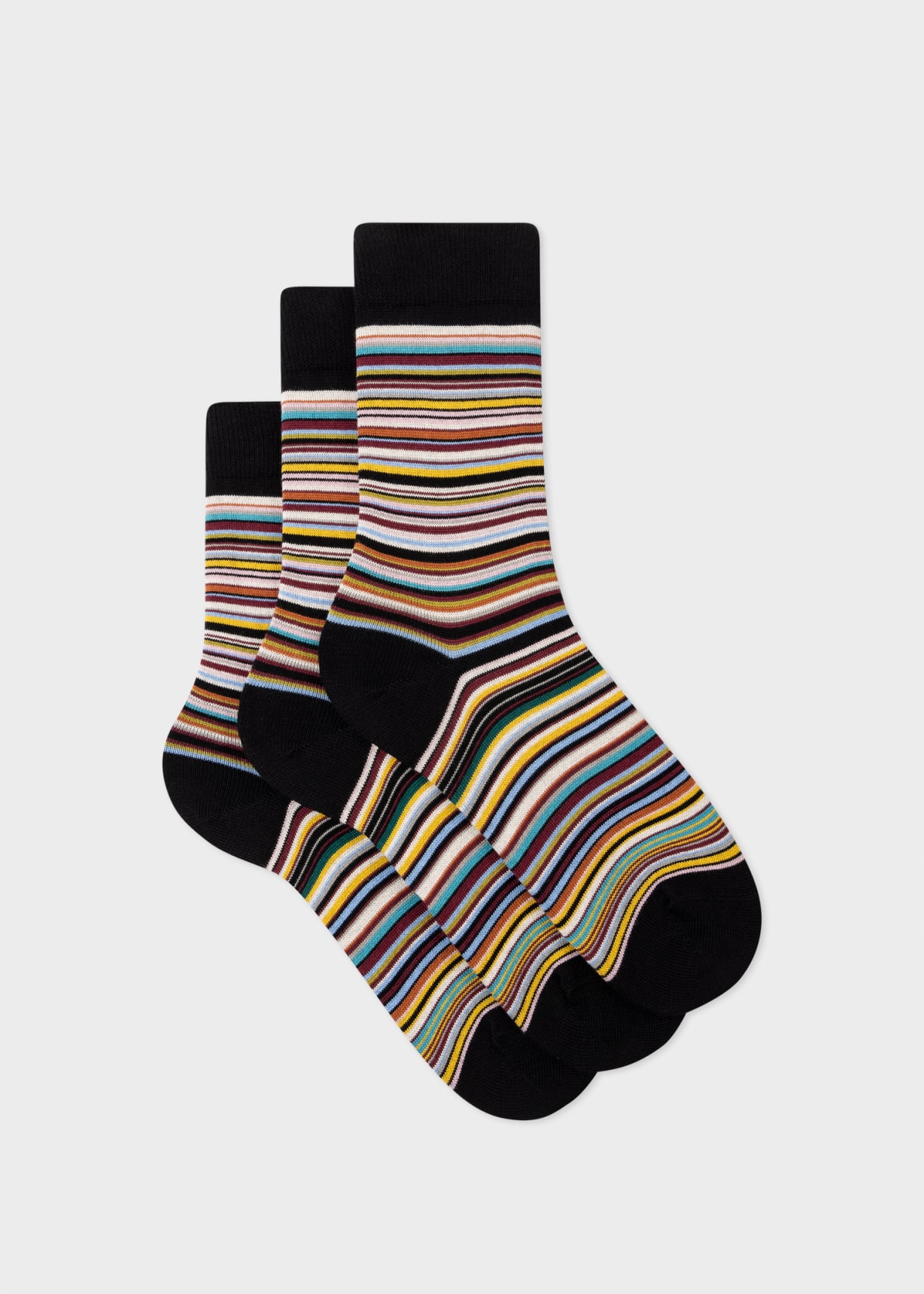 タイツ・ソックス Paul Smith Signature Stripe Socks Set Of 3 Pairs Men's Wool-Cashmere Blend Signature Stripe Socks