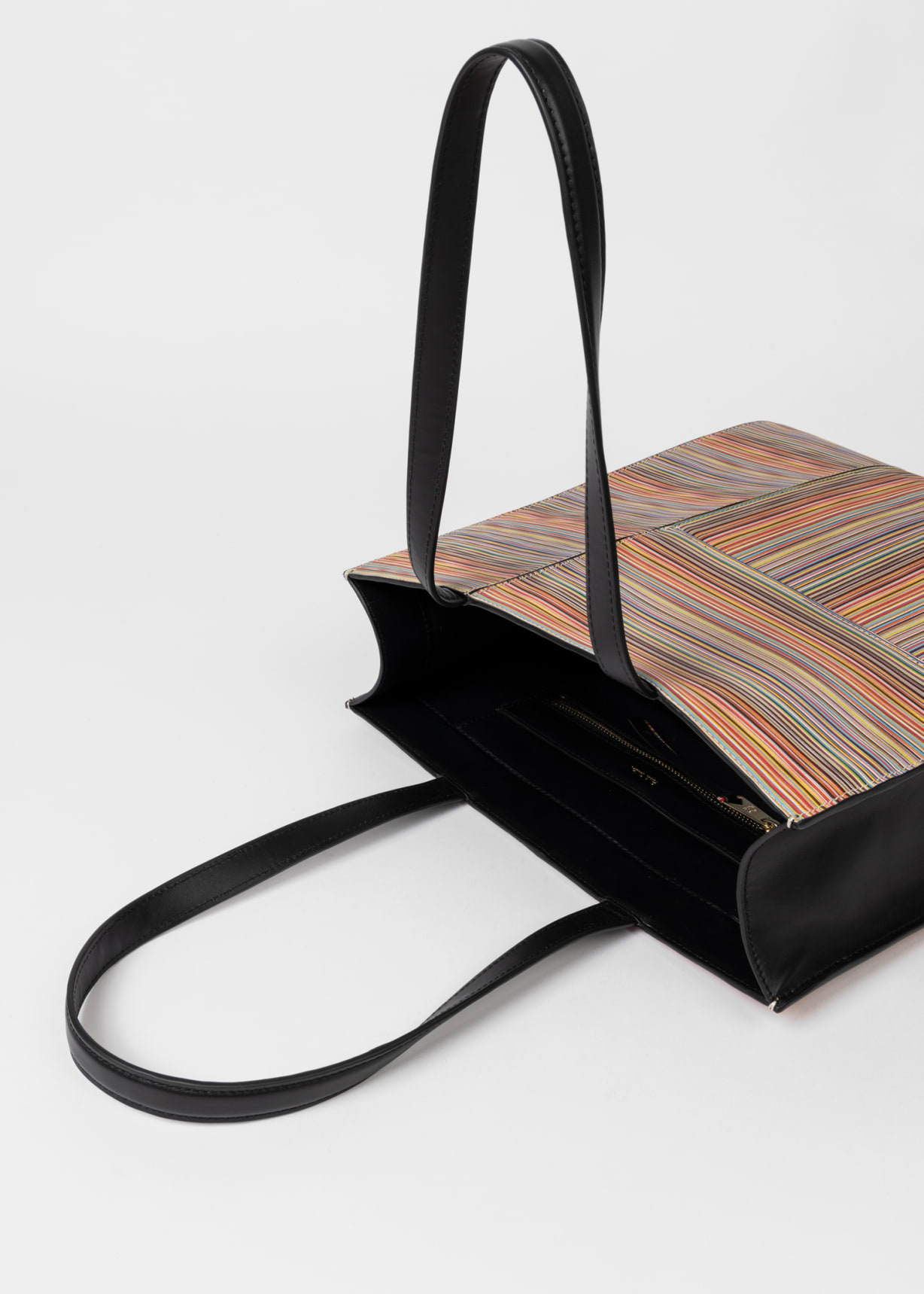 Women's Leather 'Signature Stripe' Tote Bag