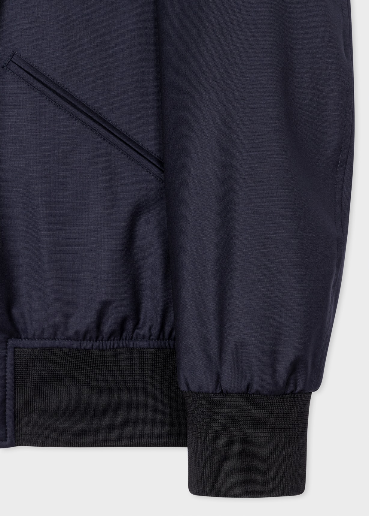 Men's Dark Navy 'Storm System' Wool Bomber