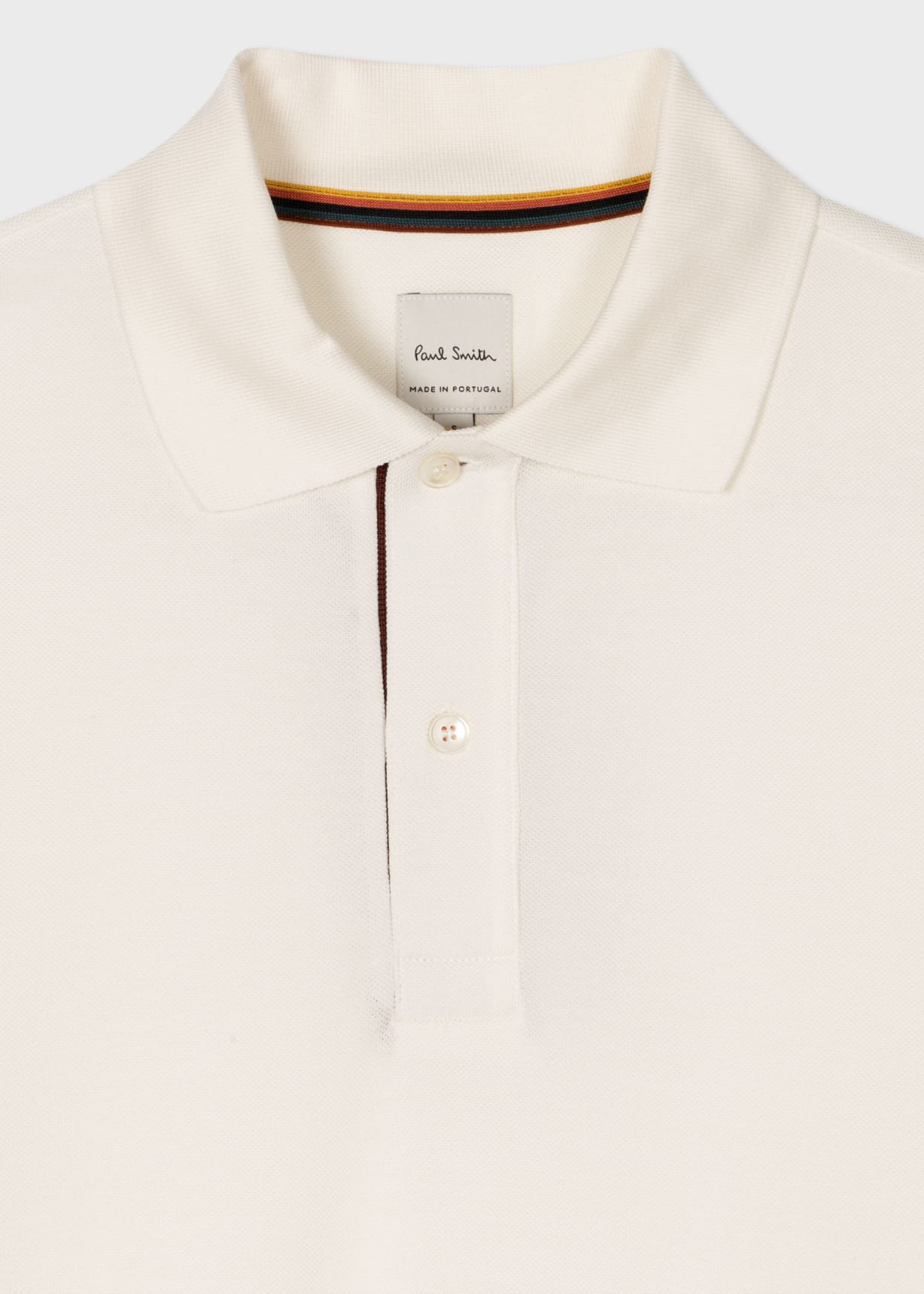 Detail View - 'Artist Stripe' Placket Polo Shirt Paul Smith