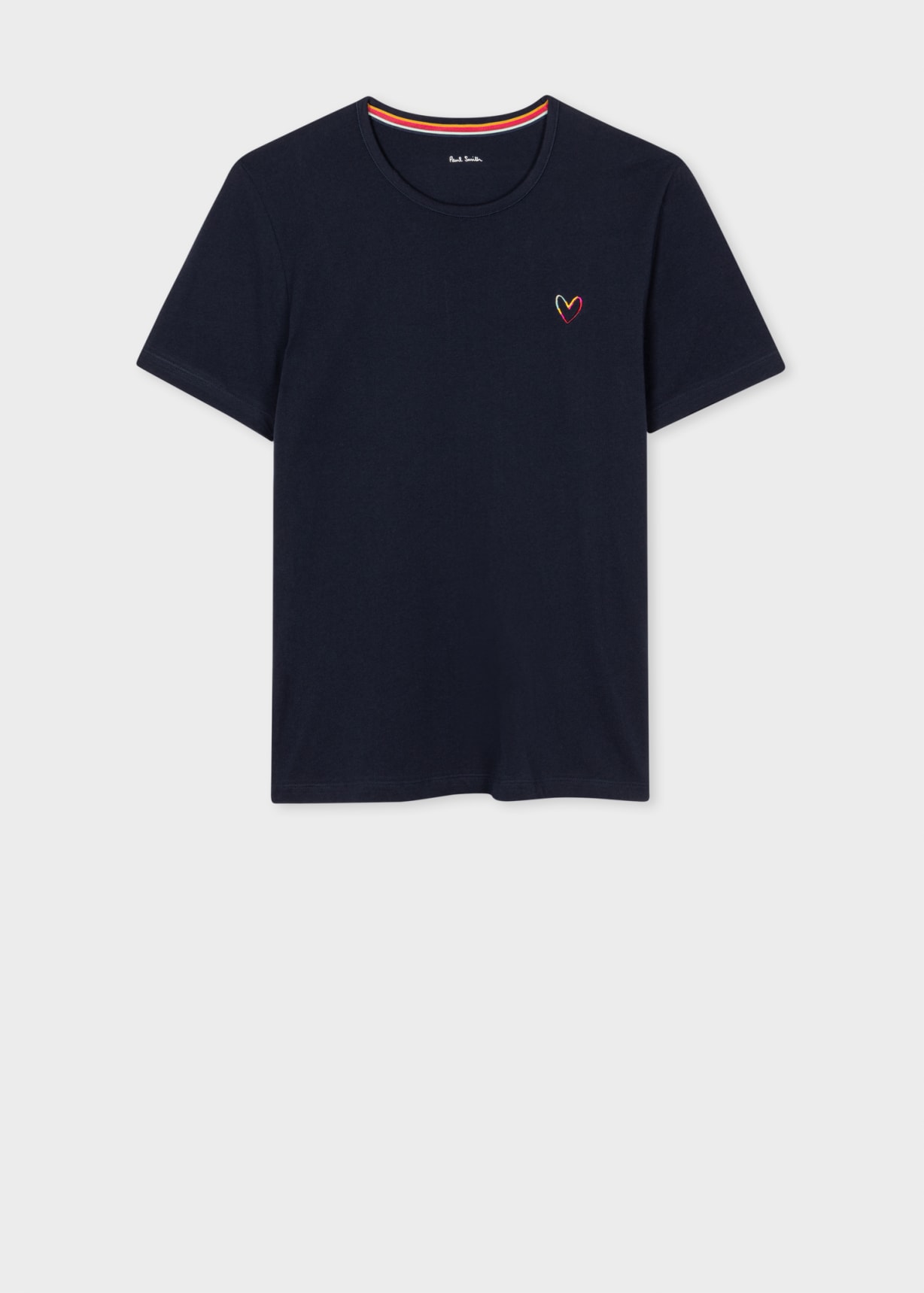 Product View - Women's Navy Embroidered 'Swirl Heart' Lounge T-Shirt by Paul Smith