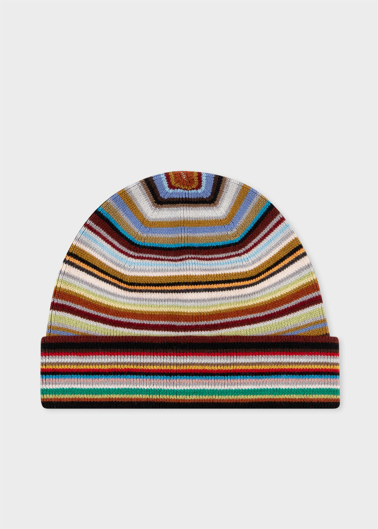Men's Merino Wool 'Signature Stripe' Beanie Hat