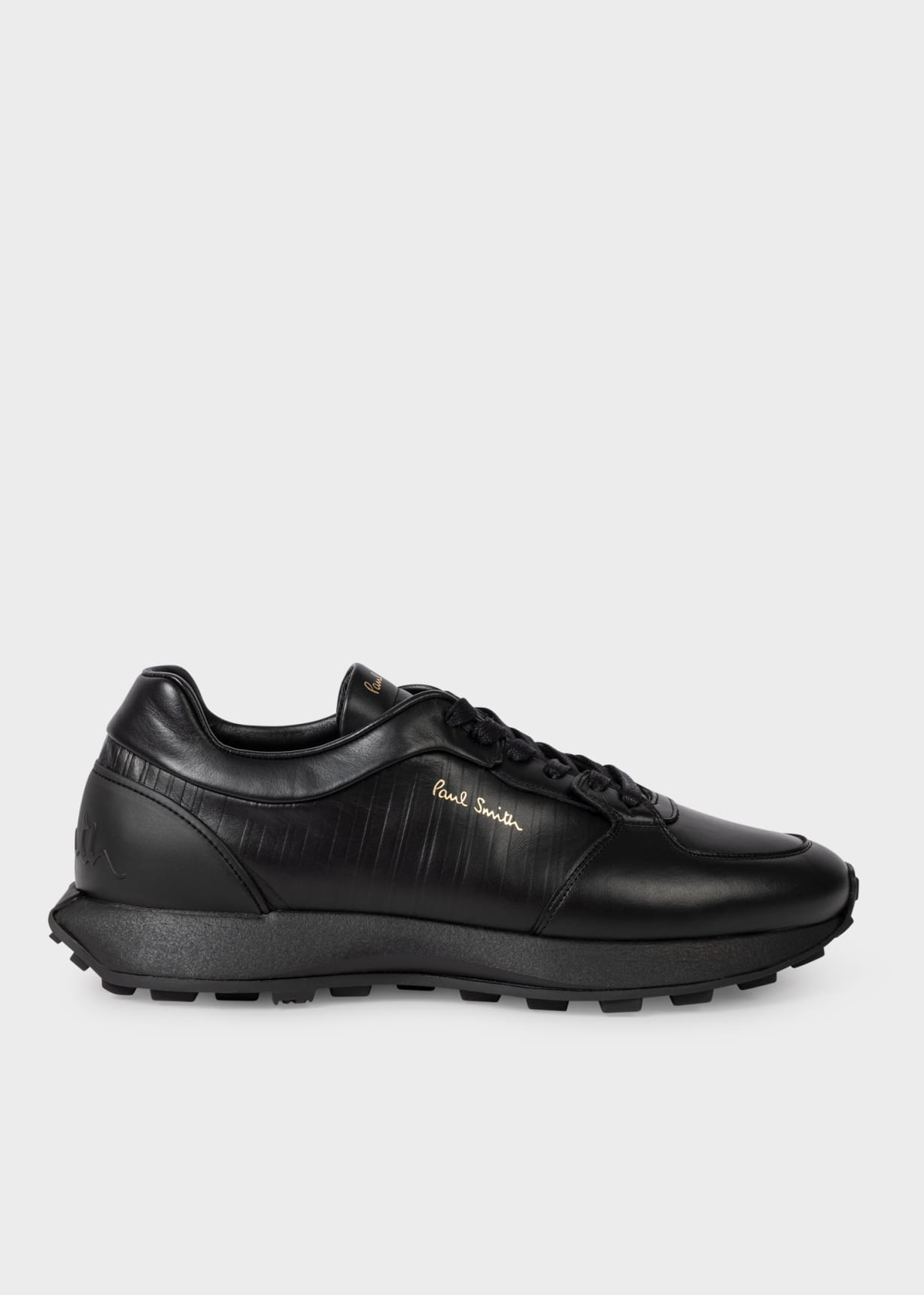 ラファ　PAUL SMITH シューズ　 ブラック Men's Black 'Eighty Five' Leather Sneakers