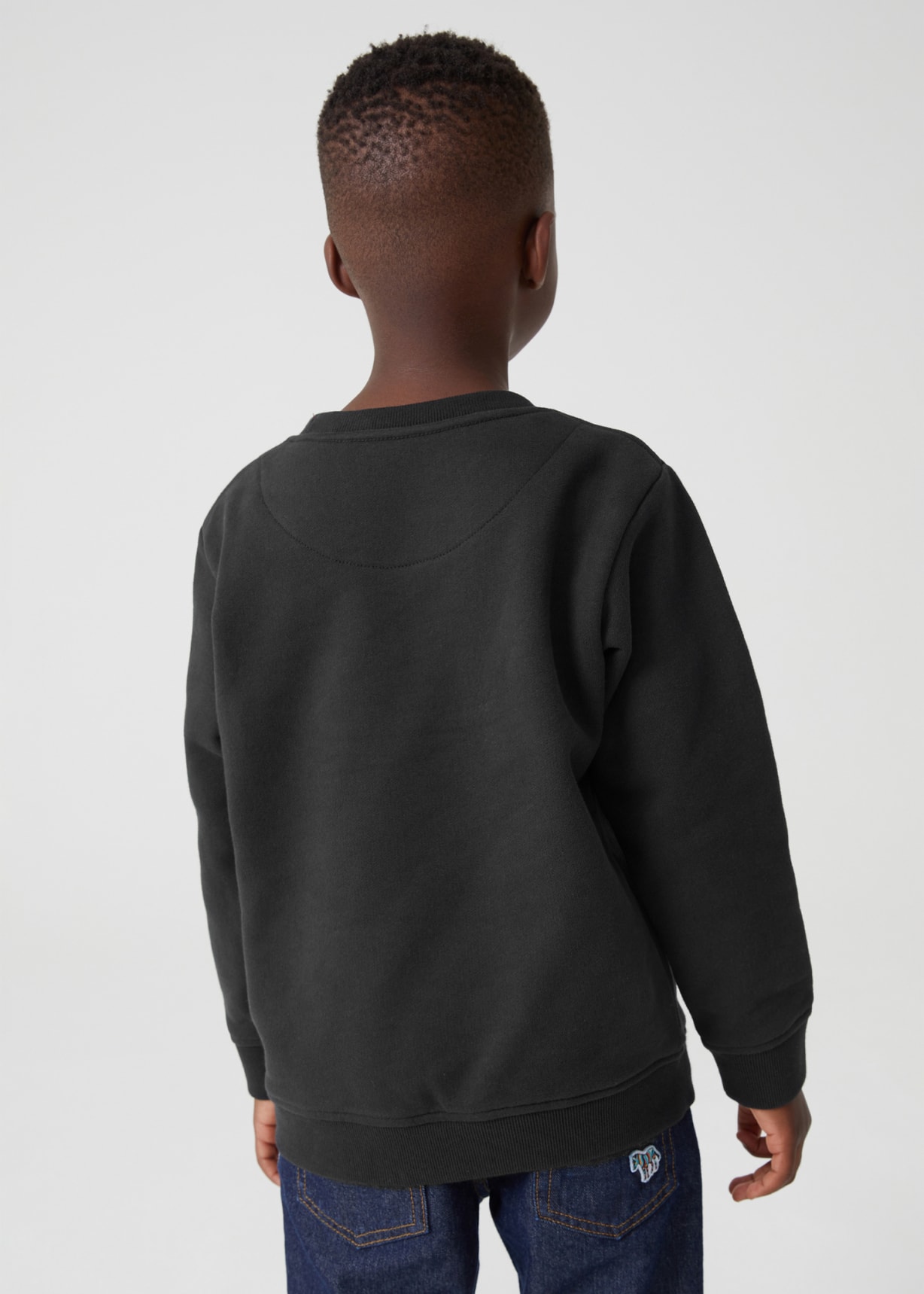 ★韓国の人気★【Paul Smith】★ZEBRA LOGO SWEATSHIRT★ 2-13 Years Black Zebra Logo Sweatshirt