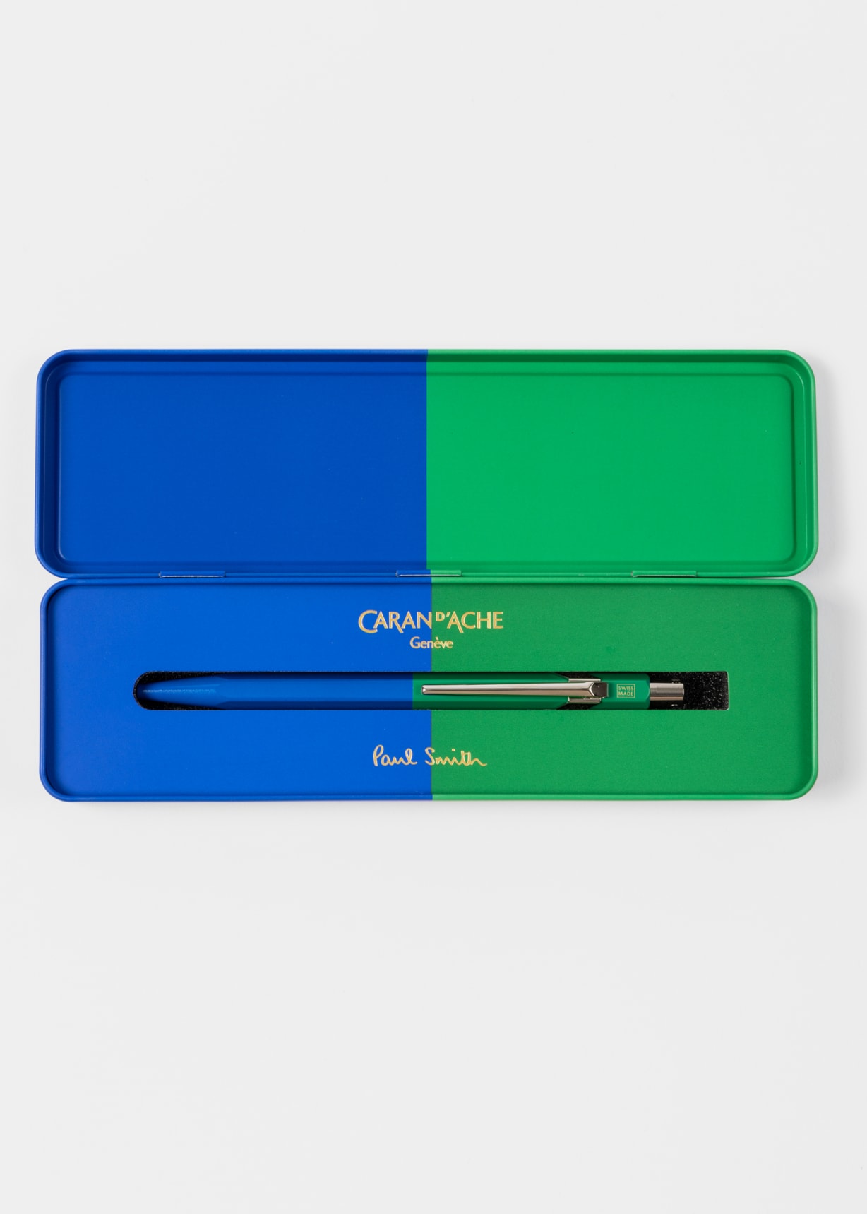 筆記具 PaulSmith&CARAND'ACHE Signature Stripe Notebook & Caran d'Ache Pen Gift Set