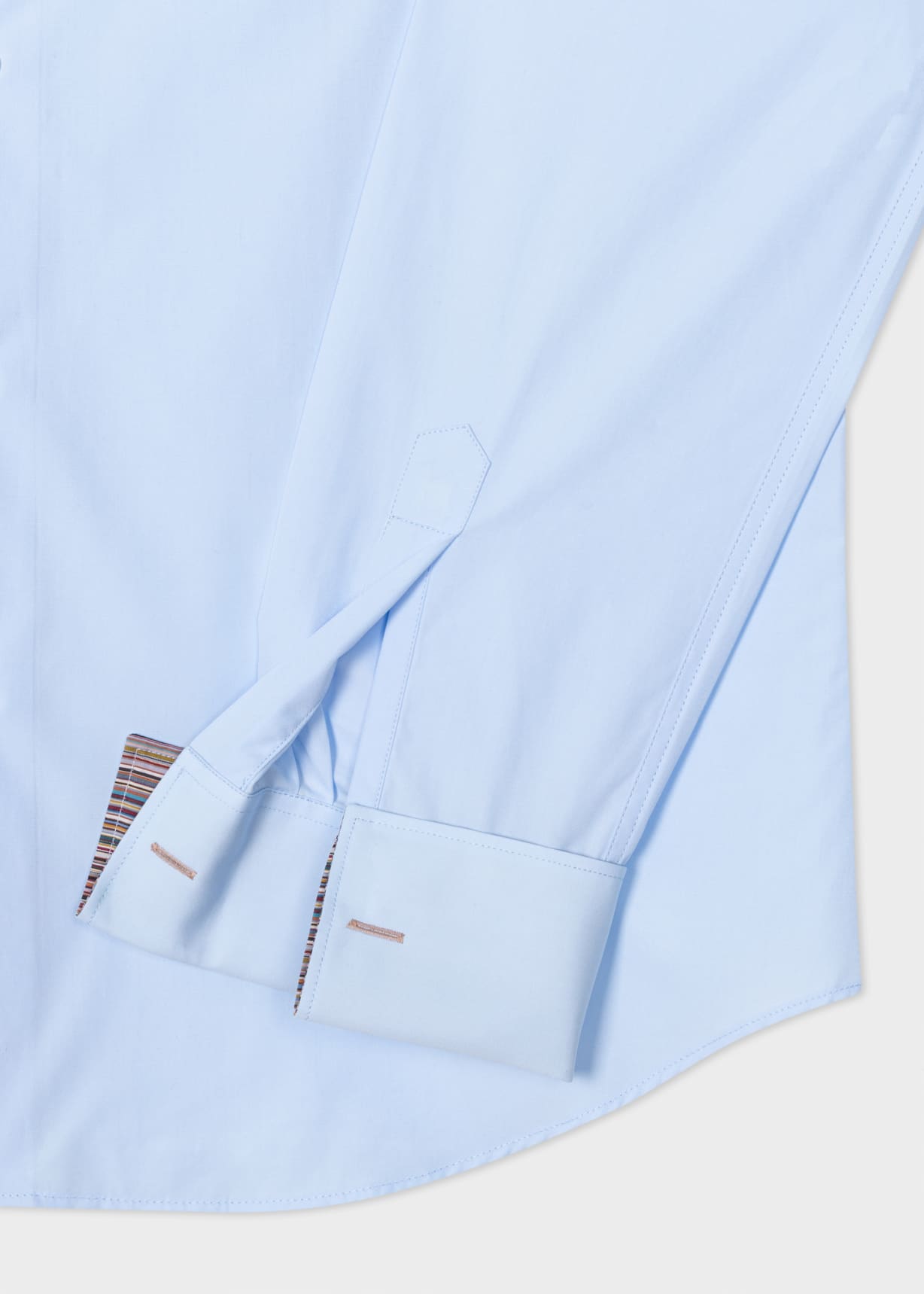 Perform 41 Long Sleeve Sky Blue/White Pattern Shirt