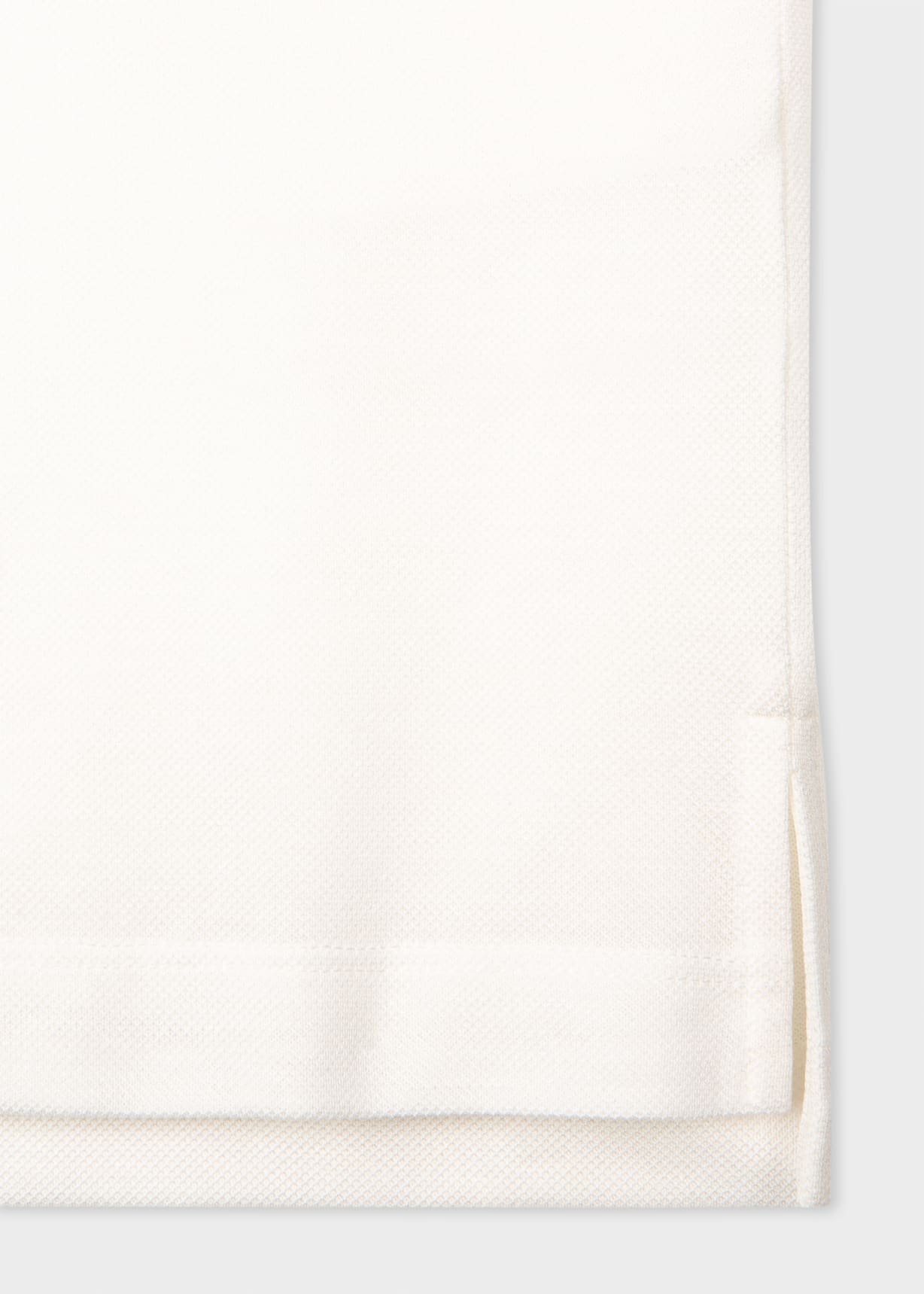 Detail View - White 'Signature Stripe' Trim Polo Shirt Paul Smith