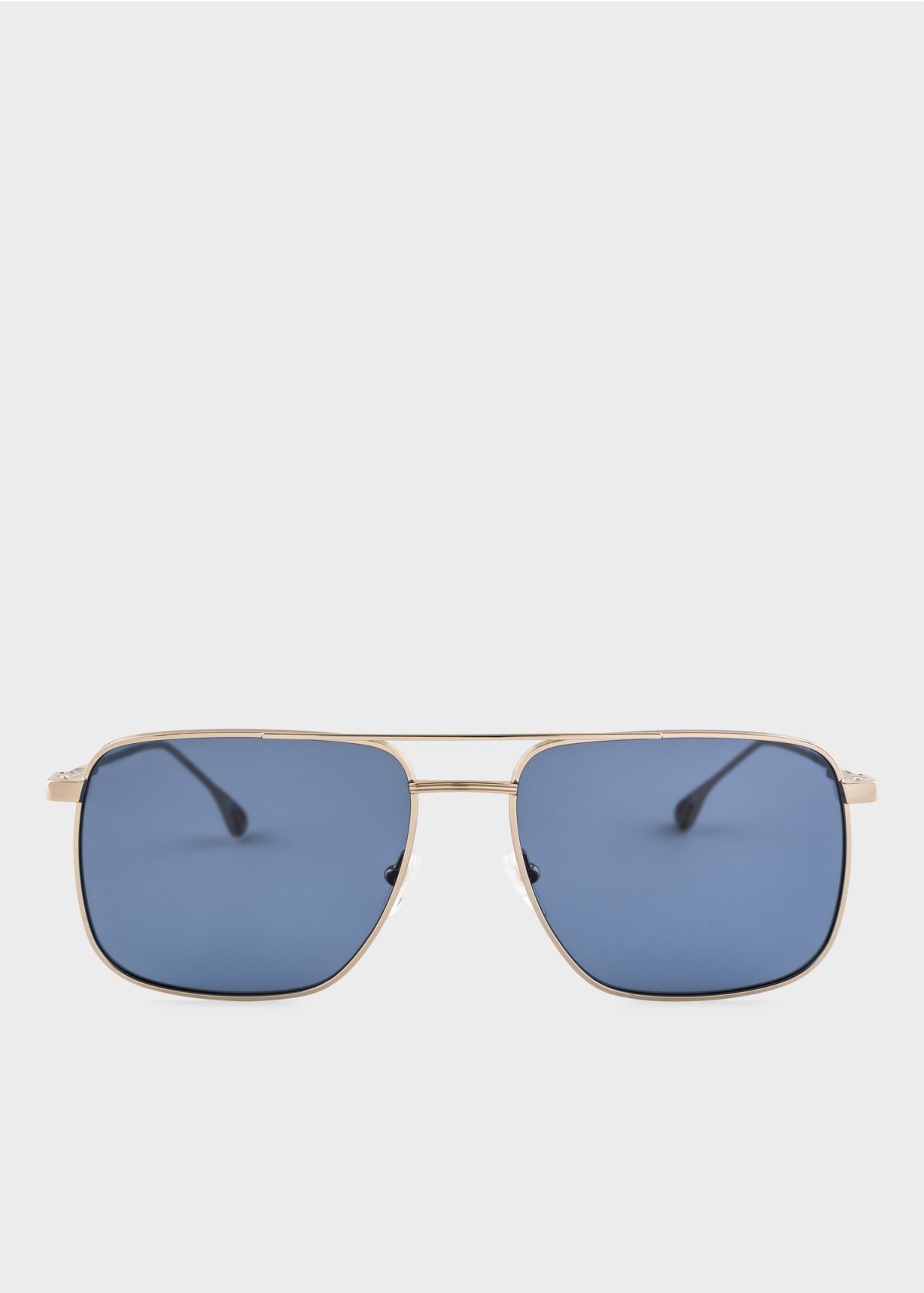 Product view - Blue and Gold 'Halsey' Sunglasses by Paul Smith