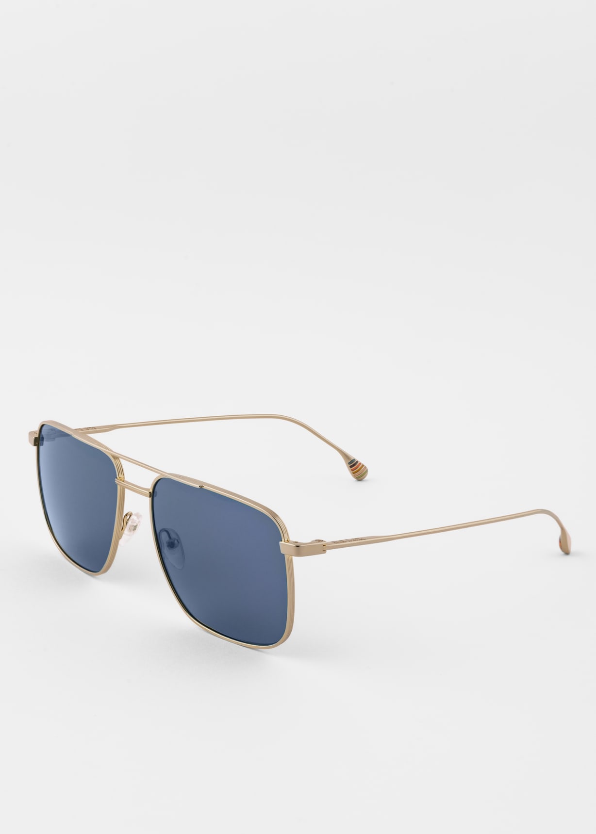 Product view - Blue and Gold 'Halsey' Sunglasses by Paul Smith