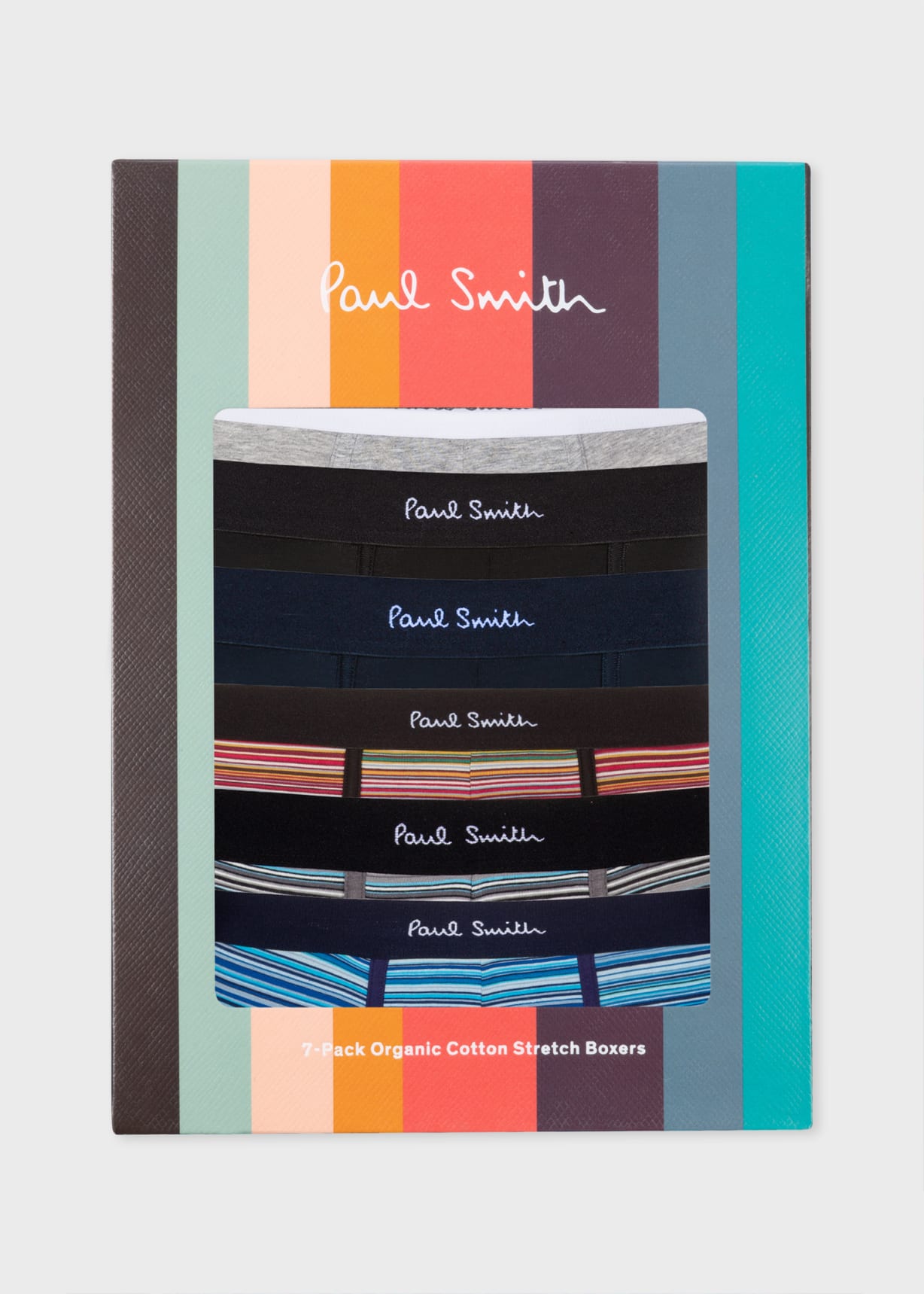Men's 'Signature Stripe' Mixed Boxer Briefs Seven Pack