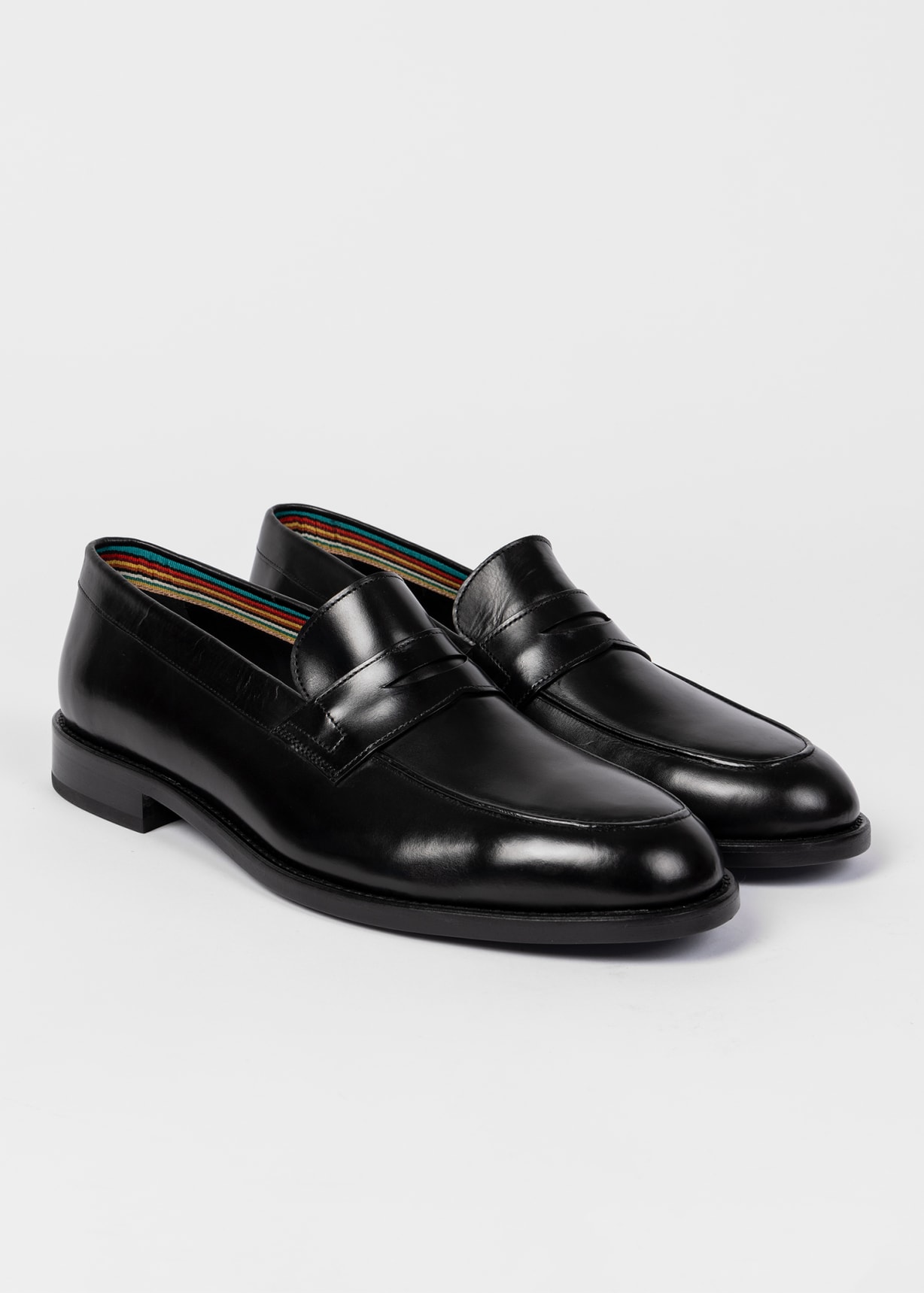 【関税込み】Paul Smith ブラック レザー Montego ローファー Men's Black Leather 'Montego' Loafers