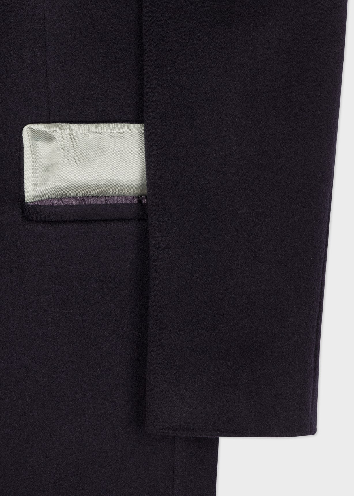 Product View - Navy Cashmere Epsom Coat by Paul Smith