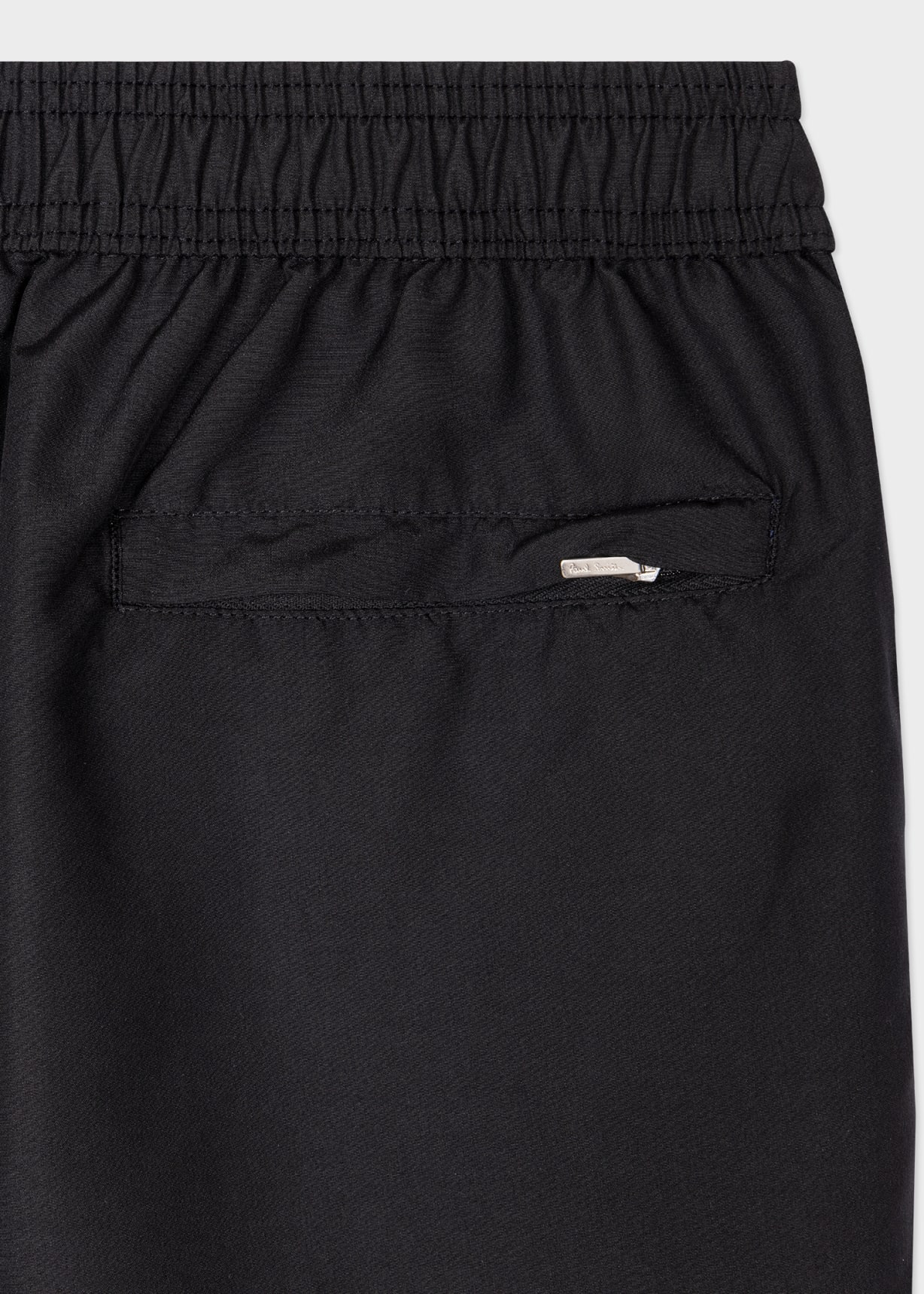 Black Recycled-Polyester 'Signature Stripe' Swim Shorts