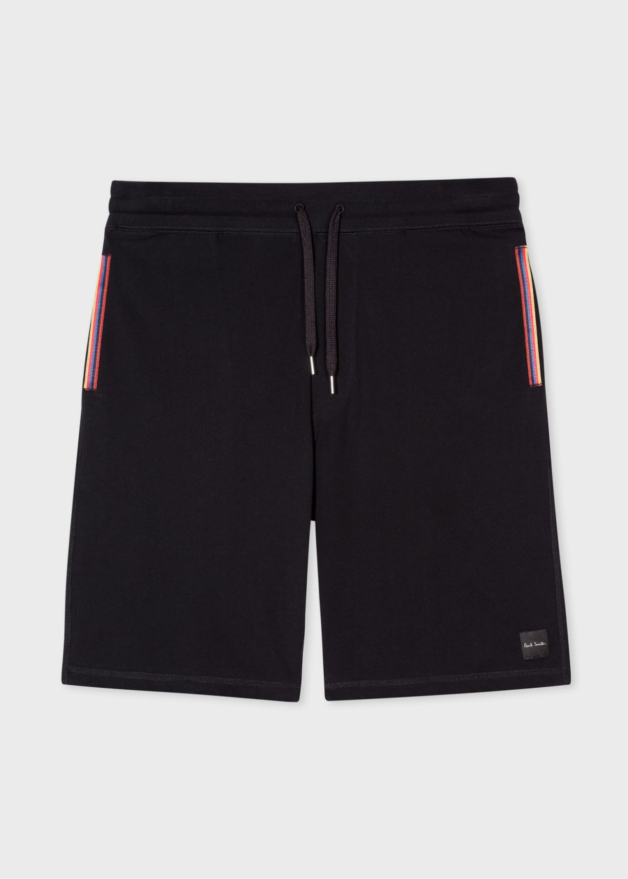 Product View - Black Jersey Cotton Lounge Shorts by Paul Smith