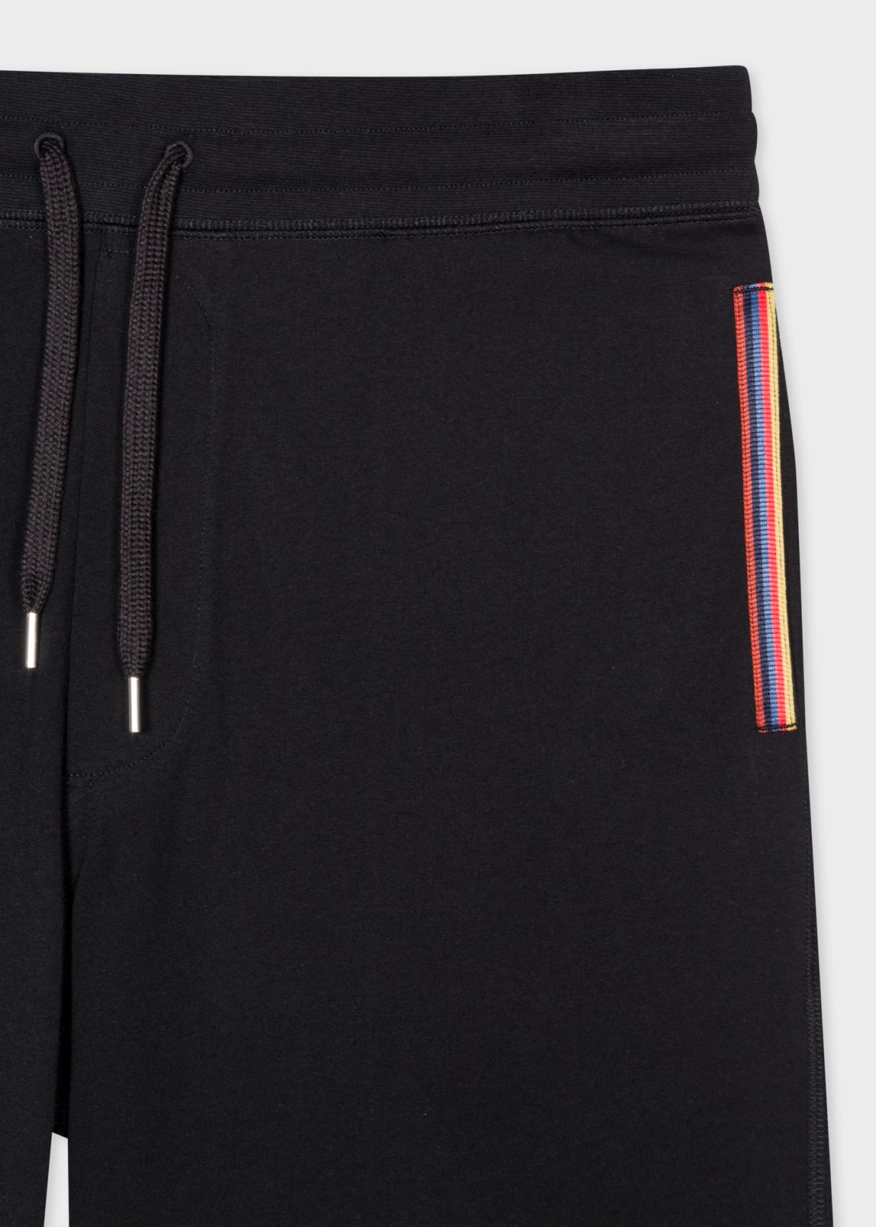 Product View - Black Jersey Cotton Lounge Shorts by Paul Smith
