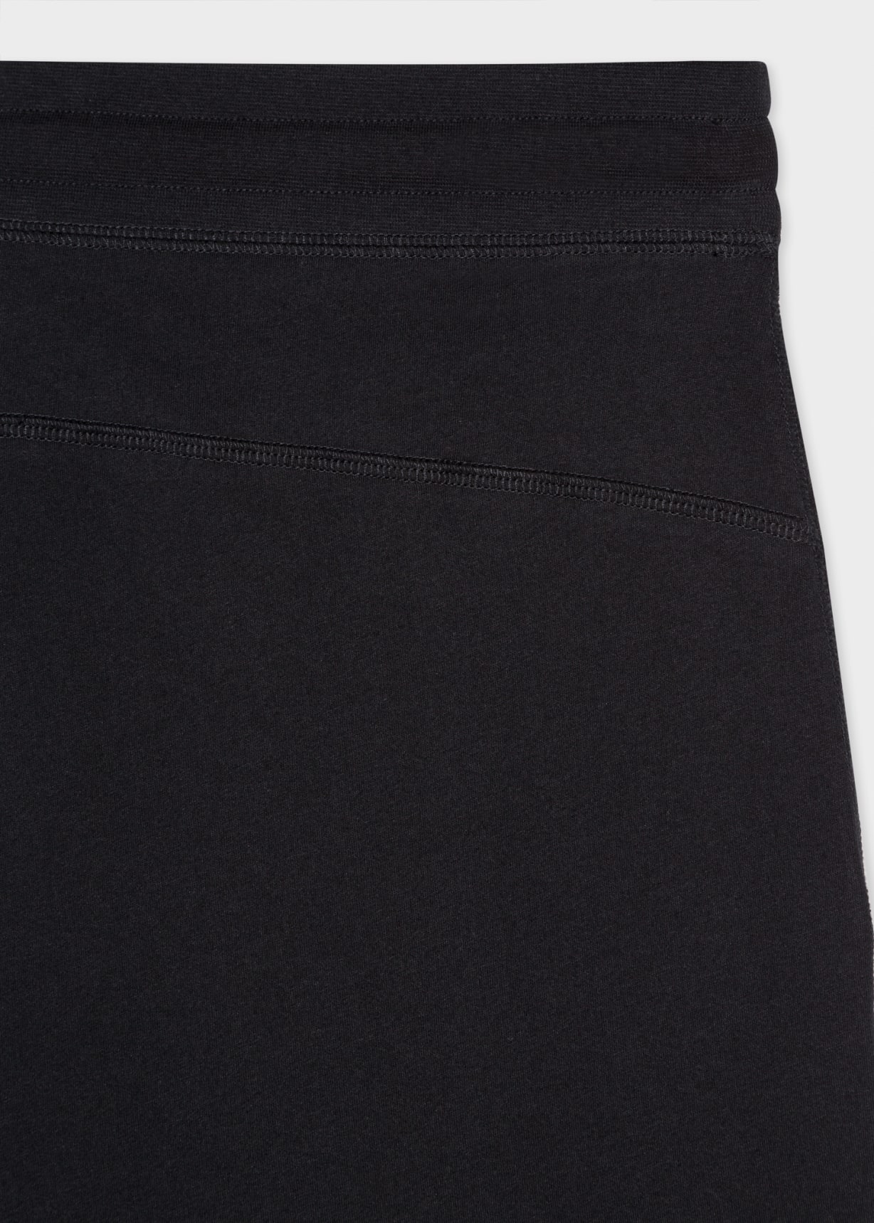 Product View - Black Jersey Cotton Lounge Shorts by Paul Smith