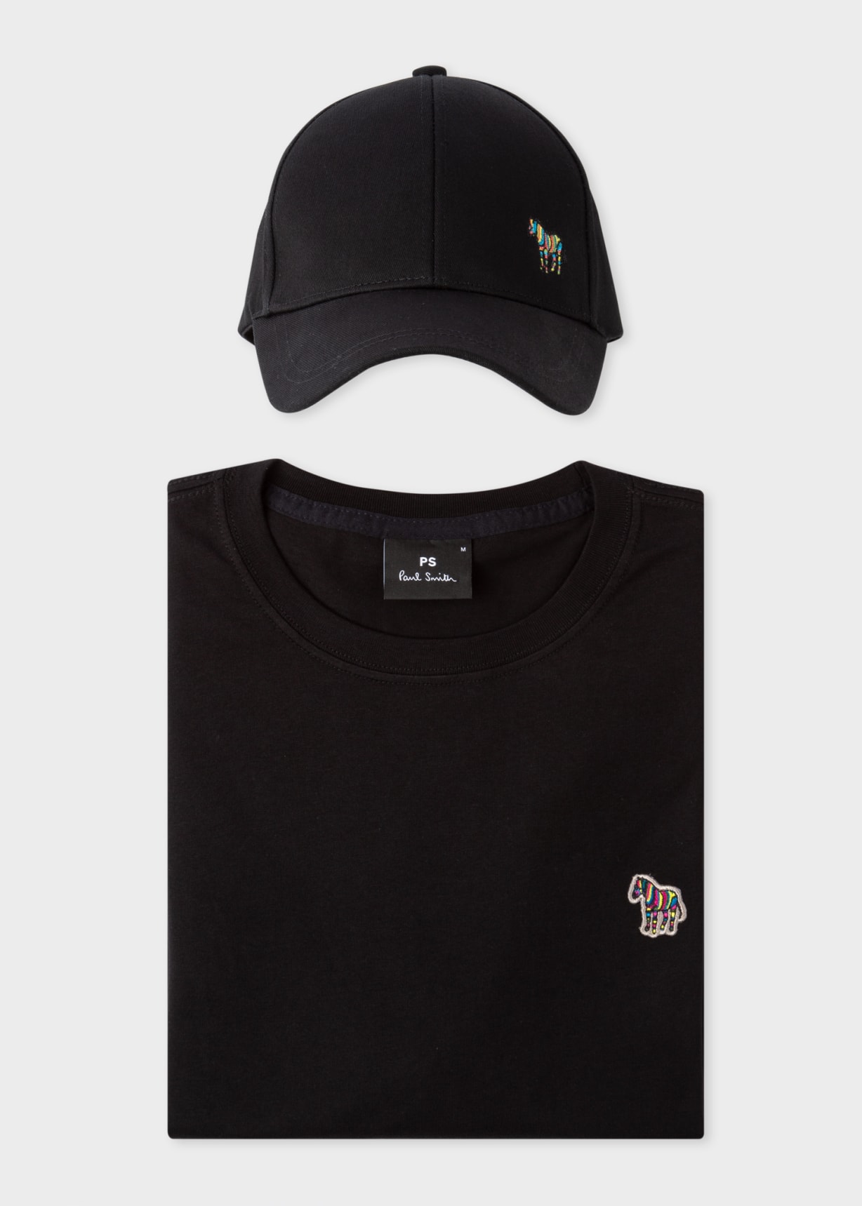 Paul Smith PS Black Zebra Baseball Cap Ps By Paul Smith Black Cotton  main image 2