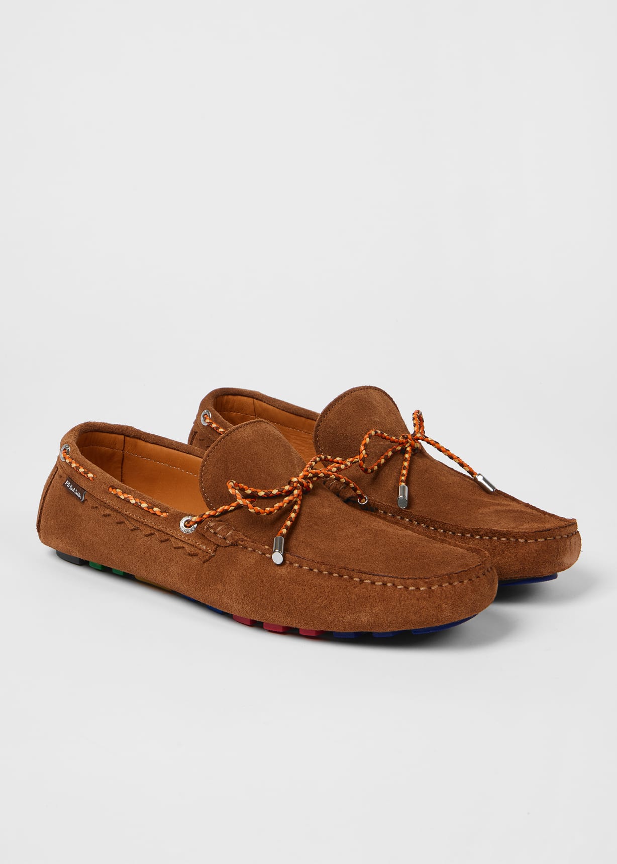 Product View - Tan Suede 'Springfield' Driving Loafers Paul Smith 