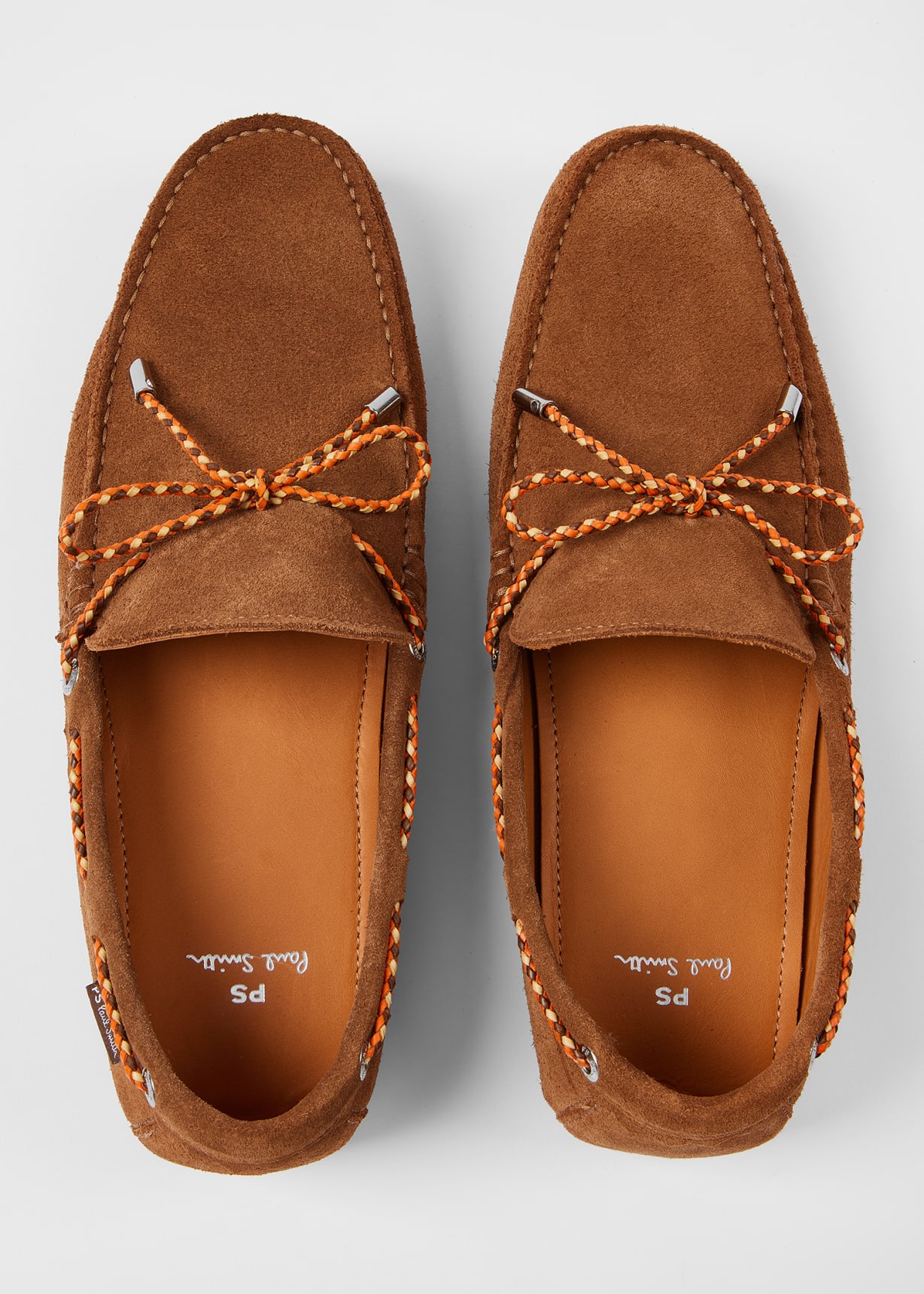 Product View - Tan Suede 'Springfield' Driving Loafers Paul Smith 