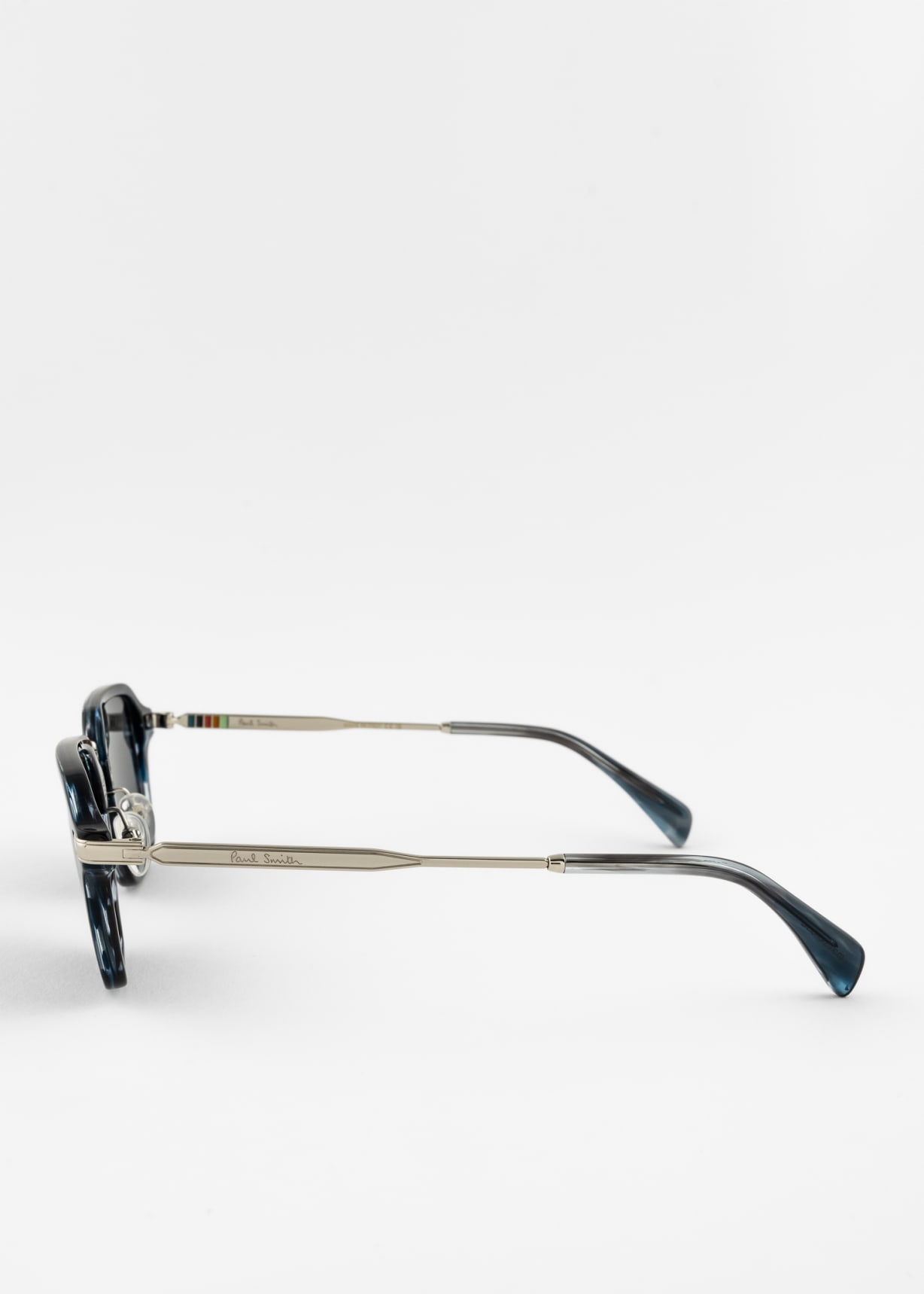 Side view - Striped Blue 'Kean' Sunglasses Paul Smith