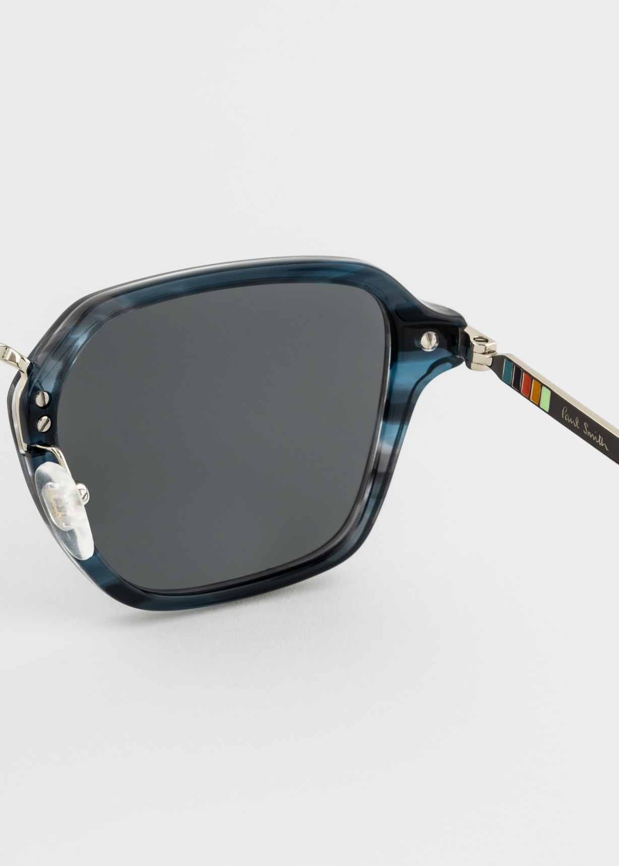Detail view - Striped Blue 'Kean' Sunglasses Paul Smith