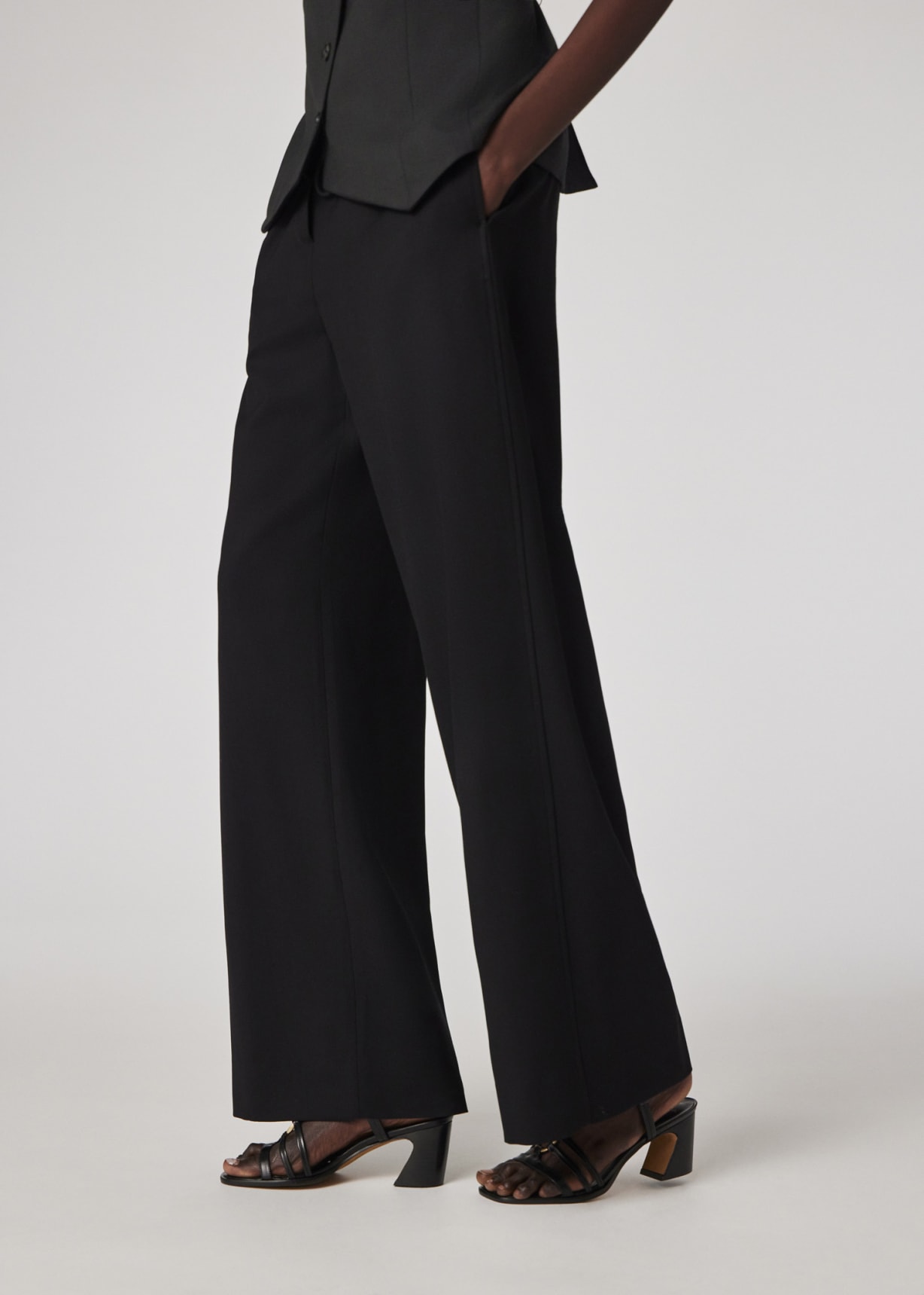 パンツ PAUL SMITH Woman Pants Black W1R271TLP11094 79 Women's Black Comfort Stretch 'Happy' Jeans