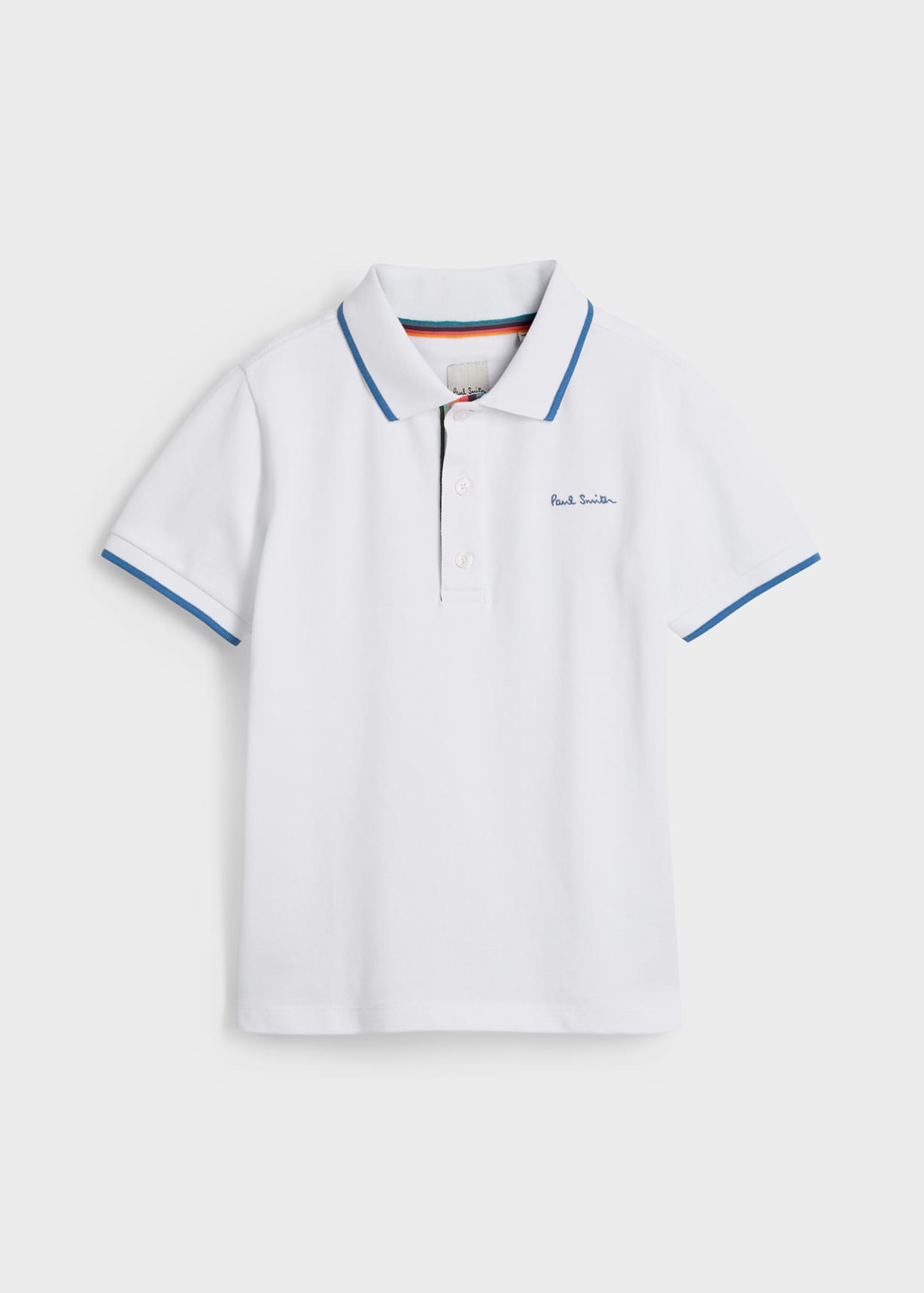 Product view - 2-13 Years White Short Sleeve Signature Polo Shirt