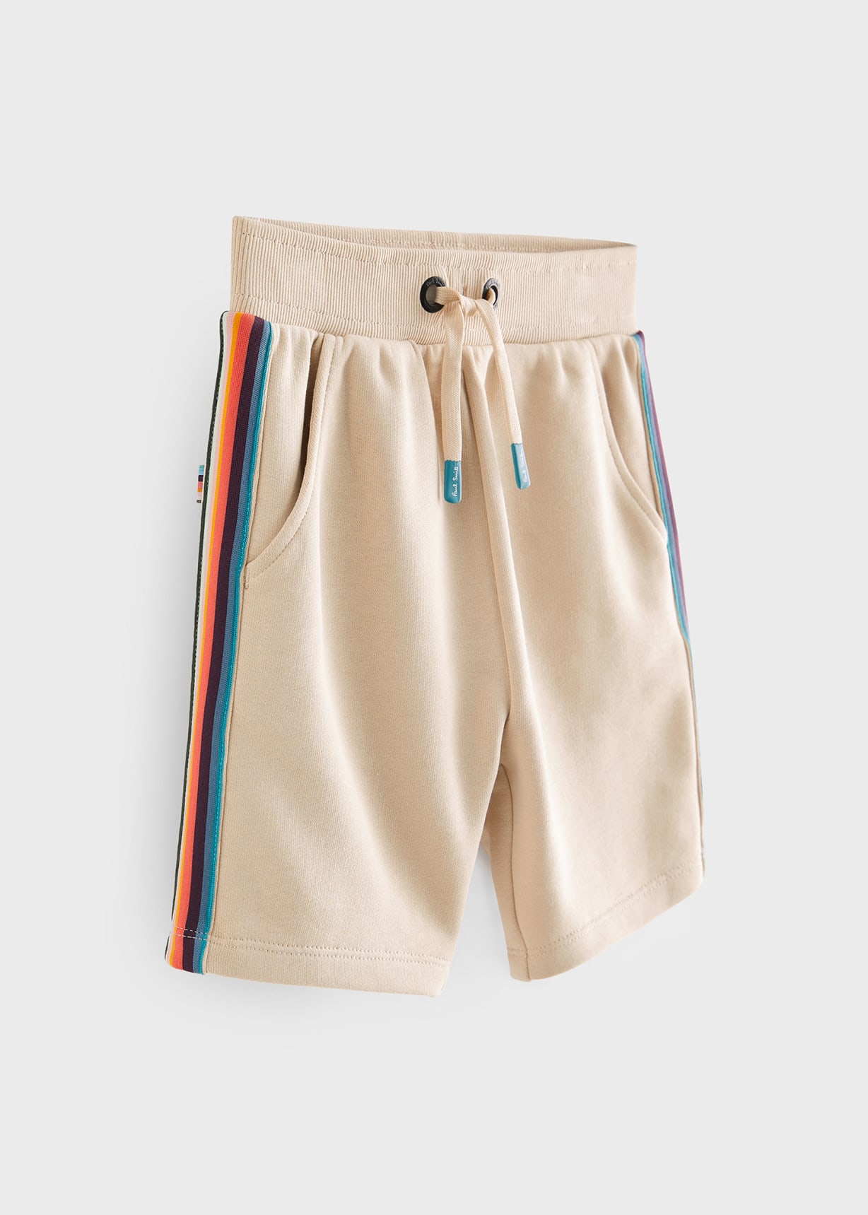 Product view - 2-13 Years Sand 'Artist Stripe' Sweat Shorts