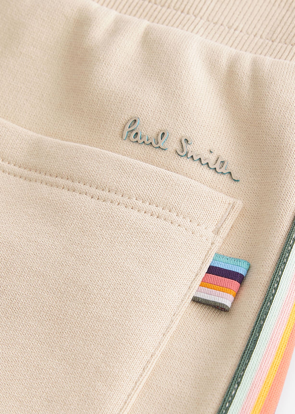 Product view - 2-13 Years Sand 'Artist Stripe' Sweat Shorts